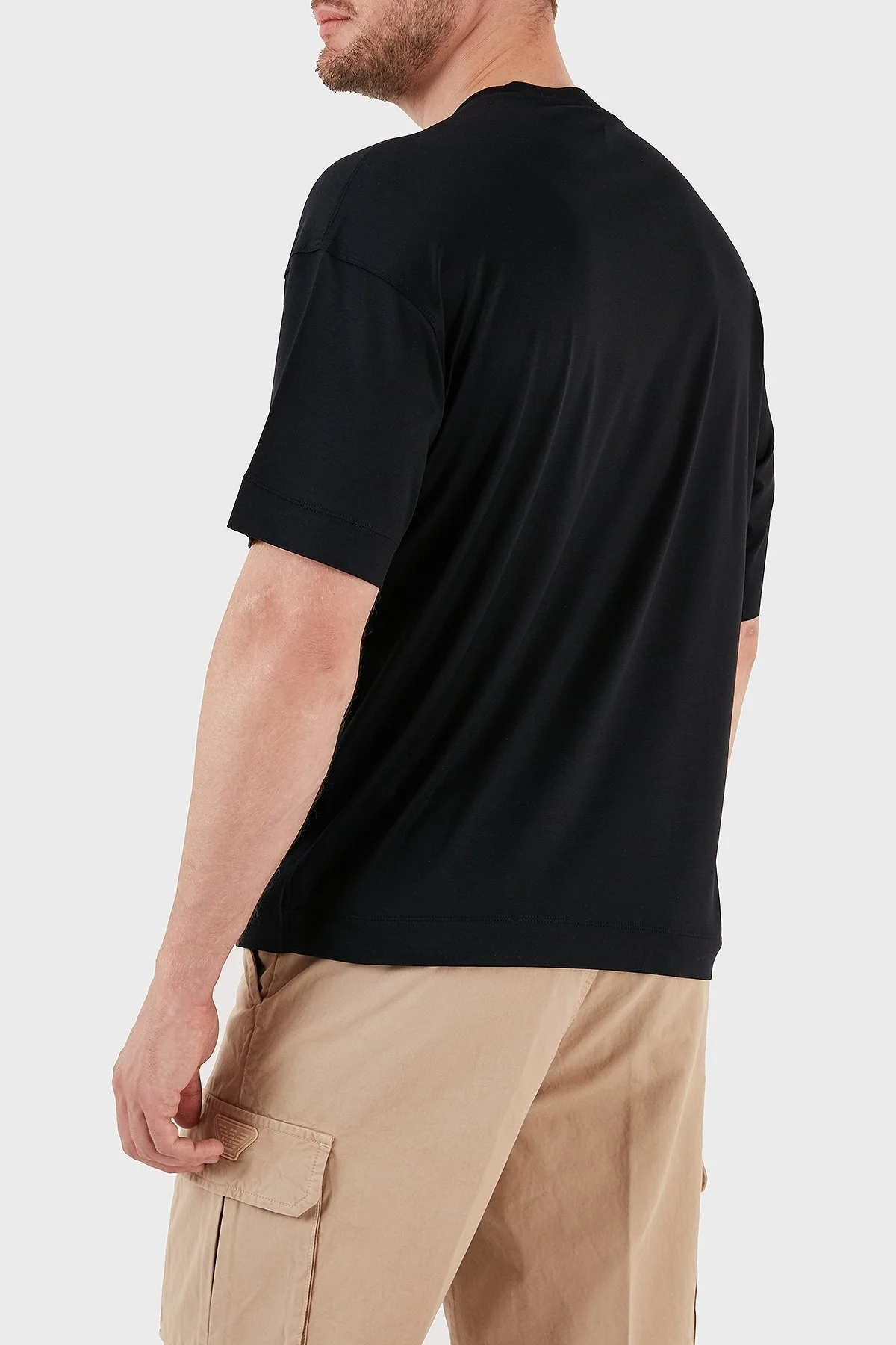 Emporio Armani Regular Fit Bisiklet Yaka Erkek T Shirt 6L1TDA 1JUVZ 0920 LACİVERT - 2