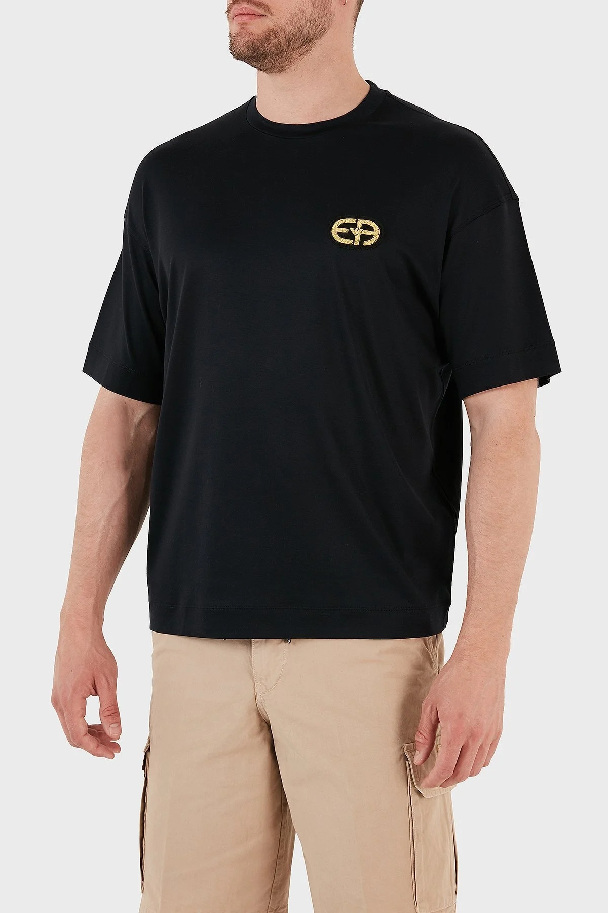 Emporio Armani Regular Fit Bisiklet Yaka Erkek T Shirt 6L1TDA 1JUVZ 0920 LACİVERT - 3