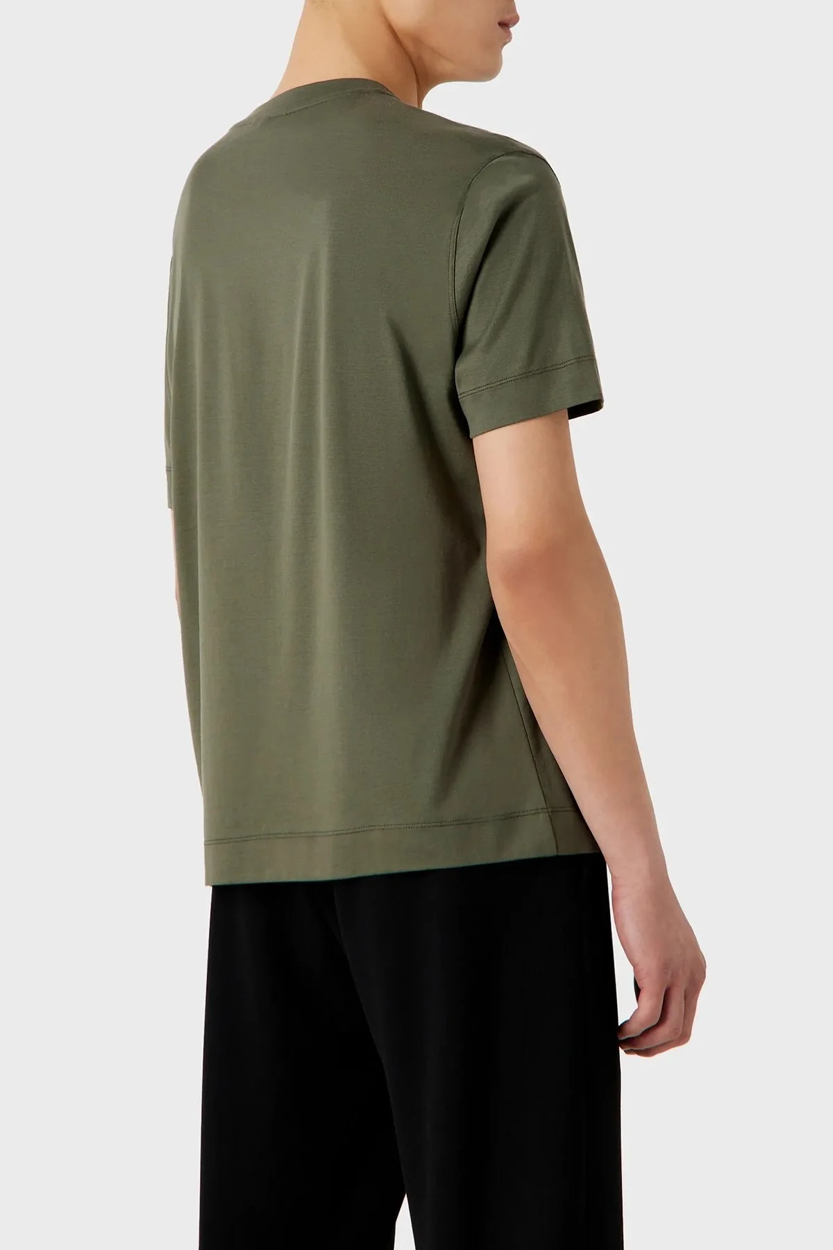 Emporio Armani Regular Fit Bisiklet Yaka Erkek T Shirt 6R1TDJ 1JUVZ 0645 YEŞİL - 2