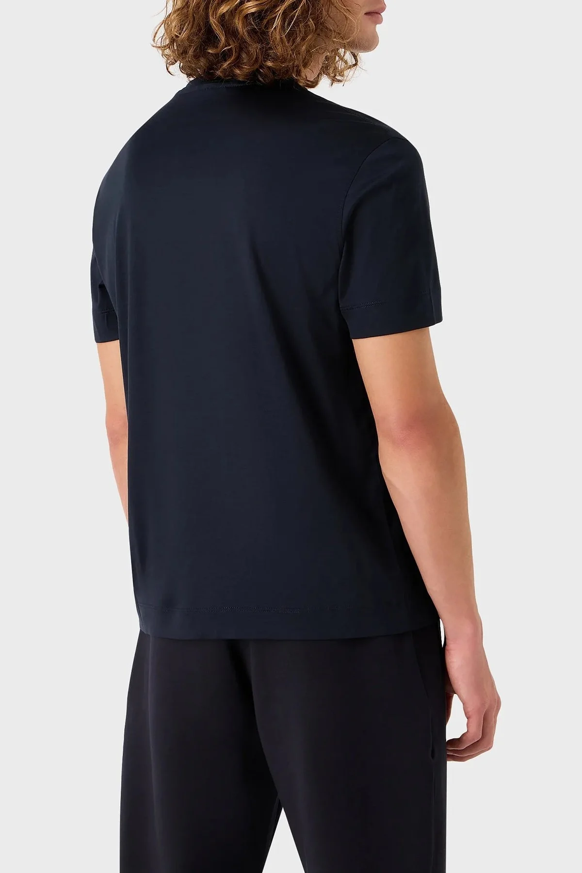 Emporio Armani Regular Fit Bisiklet Yaka Erkek T Shirt 6R1TDJ 1JUVZ 0920 LACİVERT - 2