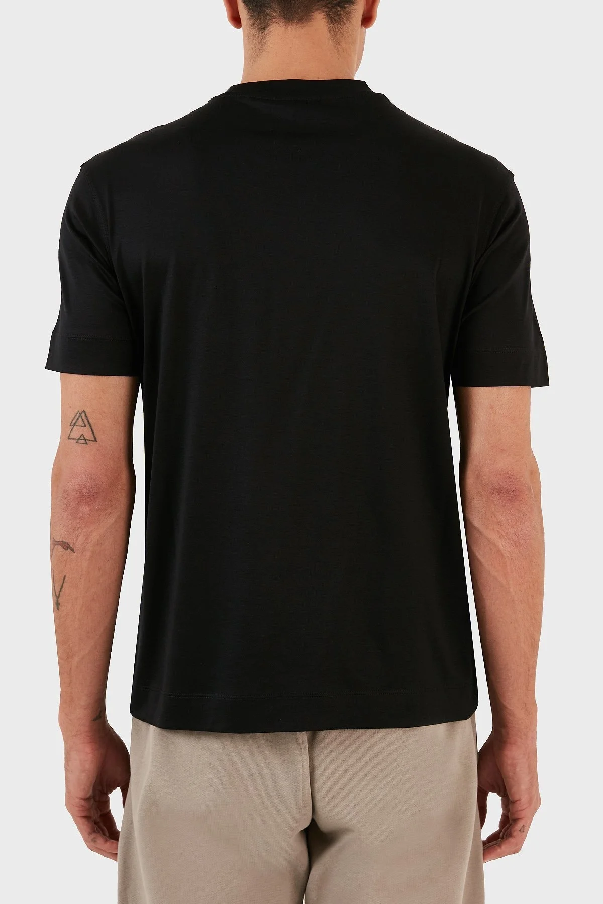 Emporio Armani Regular Fit Bisiklet Yaka Erkek T Shirt 6R1TDJ 1JUVZ 0999 SİYAH - 2