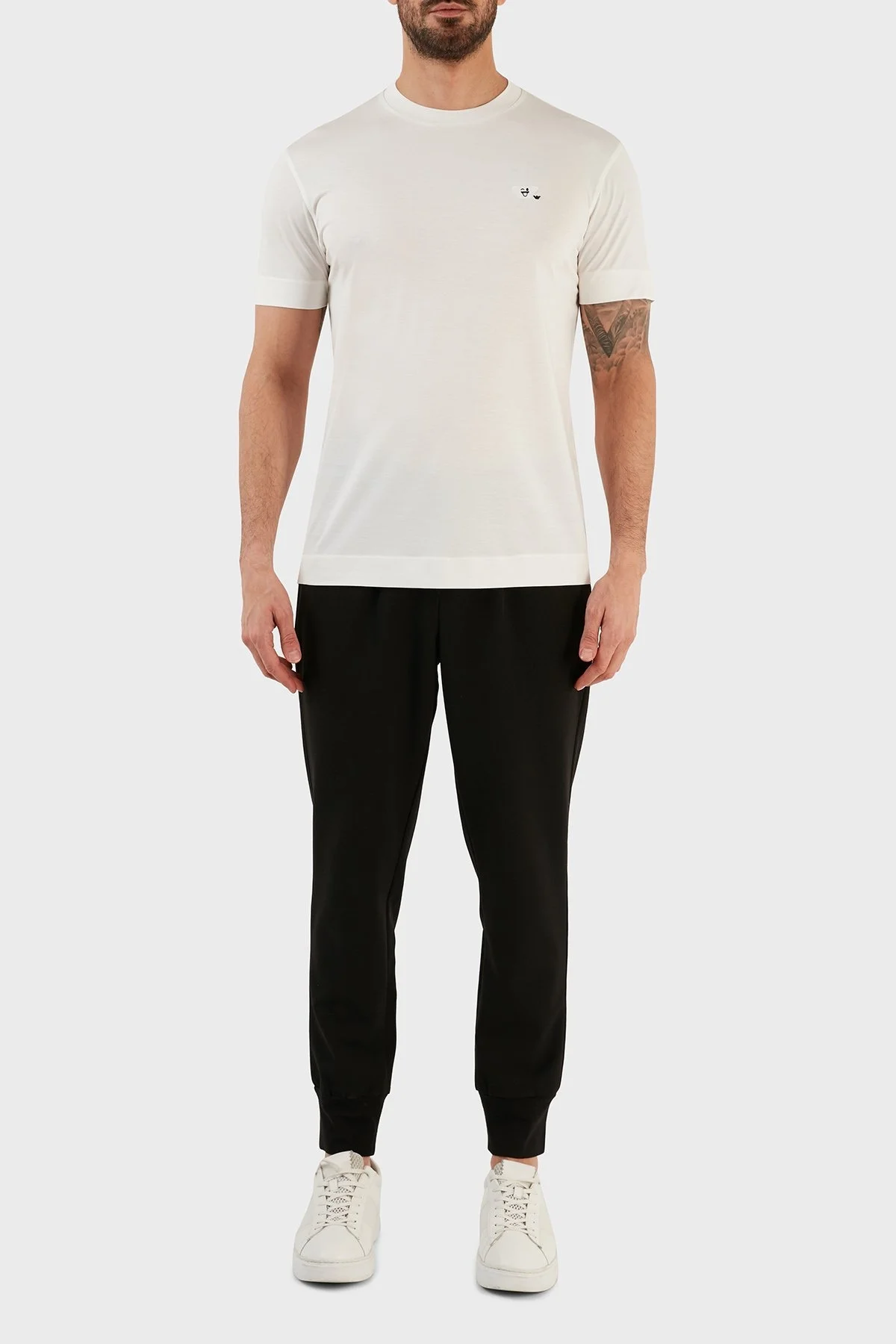 Emporio Armani Regular Fit Bisiklet Yaka Erkek T Shirt 8N1TEW 1JUVZ 0101 BEYAZ - 4