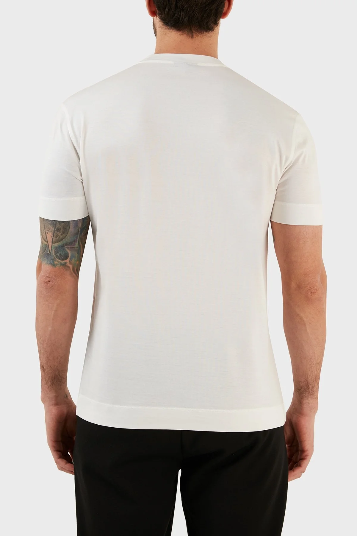 Emporio Armani Regular Fit Bisiklet Yaka Erkek T Shirt 8N1TEW 1JUVZ 0101 BEYAZ - 5