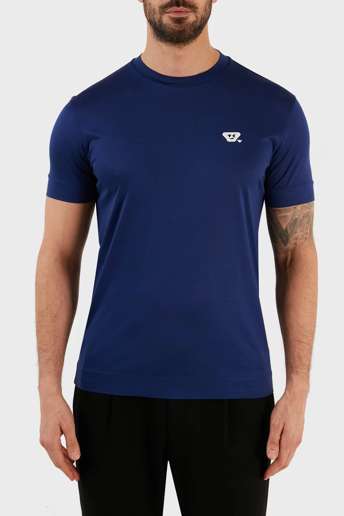 Emporio Armani Regular Fit Bisiklet Yaka Erkek T Shirt 8N1TEW 1JUVZ 0862 SAKS - 1