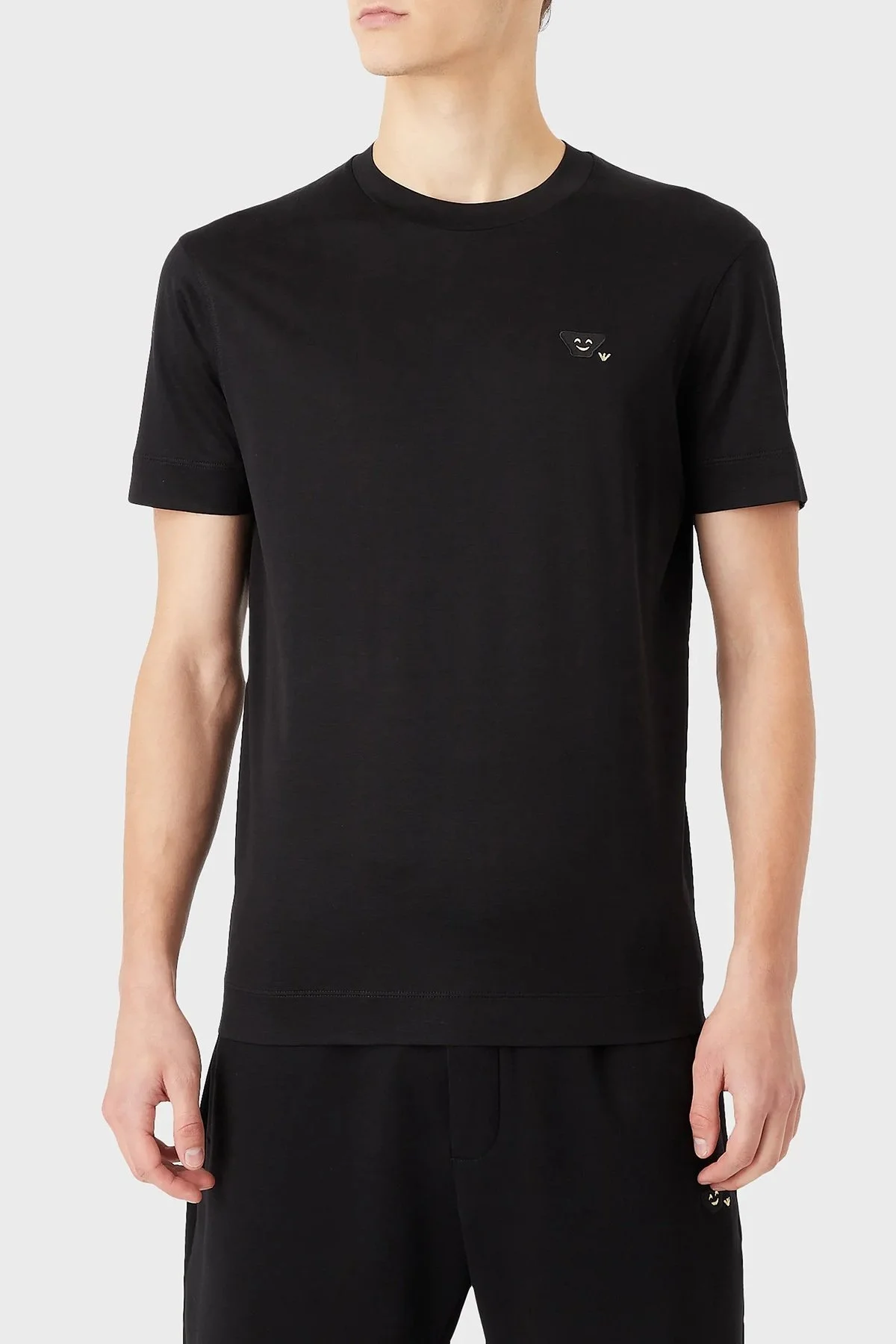 Emporio Armani Regular Fit Bisiklet Yaka Erkek T Shirt 8N1TEW 1JUVZ 0999 SİYAH - 1