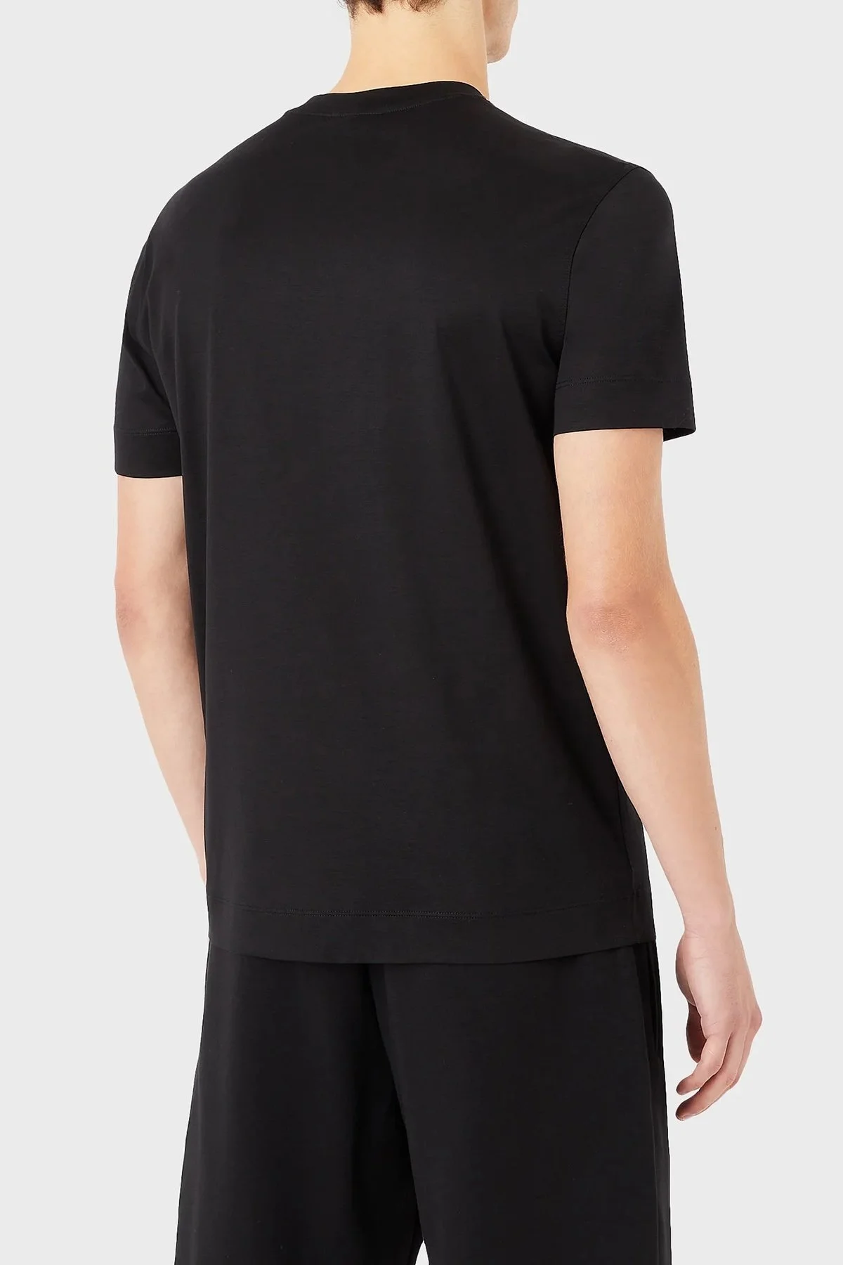 Emporio Armani Regular Fit Bisiklet Yaka Erkek T Shirt 8N1TEW 1JUVZ 0999 SİYAH - 2