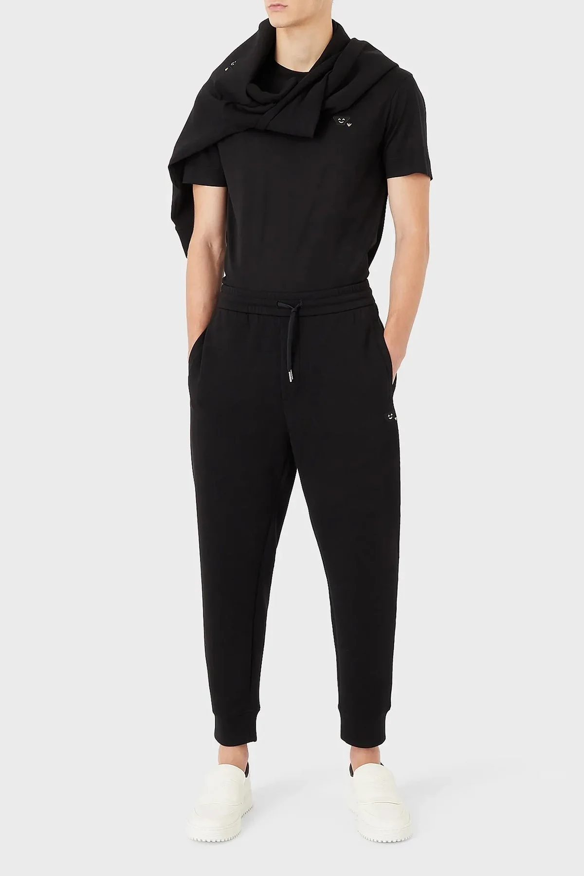 Emporio Armani Regular Fit Bisiklet Yaka Erkek T Shirt 8N1TEW 1JUVZ 0999 SİYAH - 3