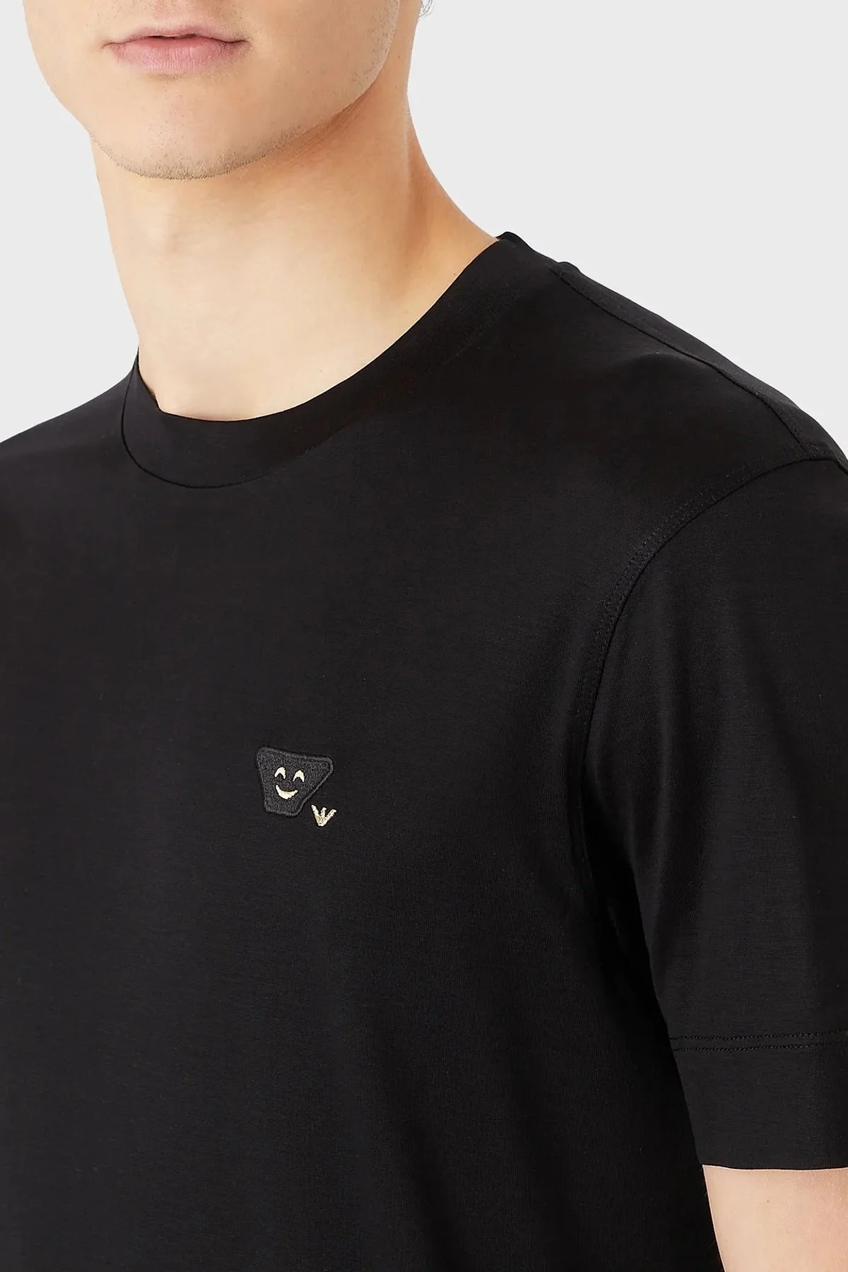 Emporio Armani Regular Fit Bisiklet Yaka Erkek T Shirt 8N1TEW 1JUVZ 0999 SİYAH - 4