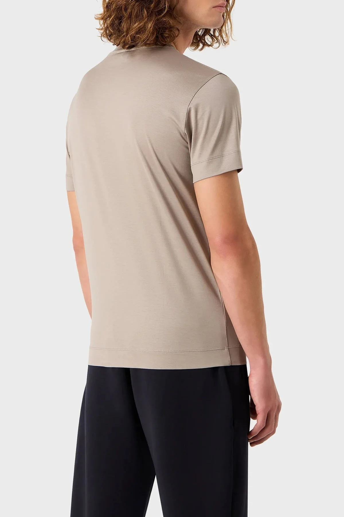 Emporio Armani Regular Fit Bisiklet Yaka Erkek T Shirt 8N1TF5 1JUVZ 0643 VİZON - 3