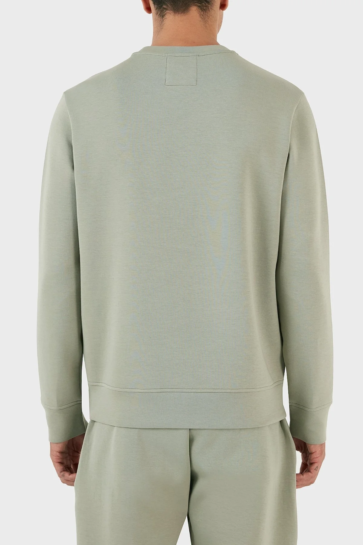 Emporio Armani Regular Fit Bisiklet Yaka Pamuklu Erkek Sweat 8N1MD1 1JHSZ 0606 AÇIK YEŞİL - 2