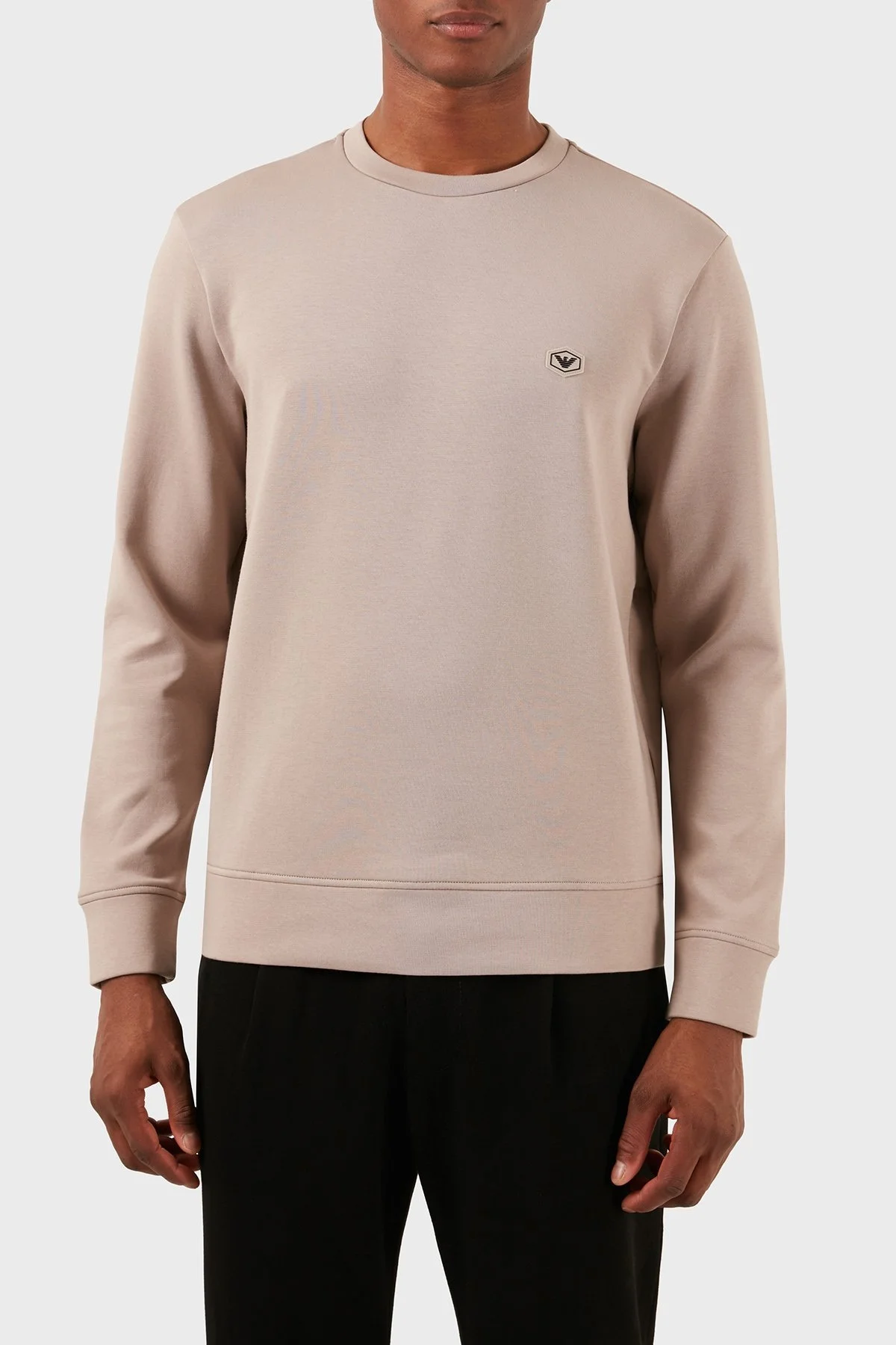 Emporio Armani Regular Fit Bisiklet Yaka Pamuklu Erkek Sweat 8N1MD1 1JHSZ 0650 BEJ - 5