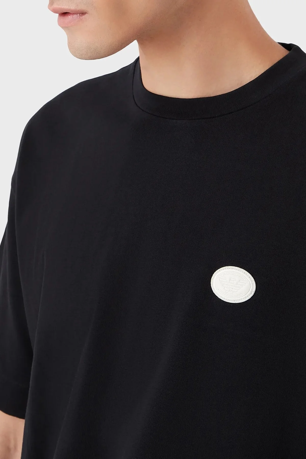 Emporio Armani Regular Fit Bisiklet Yaka % 100 Pamuk Erkek T Shirt 6L1TA0 1JWZZ 0920 LACİVERT - 3