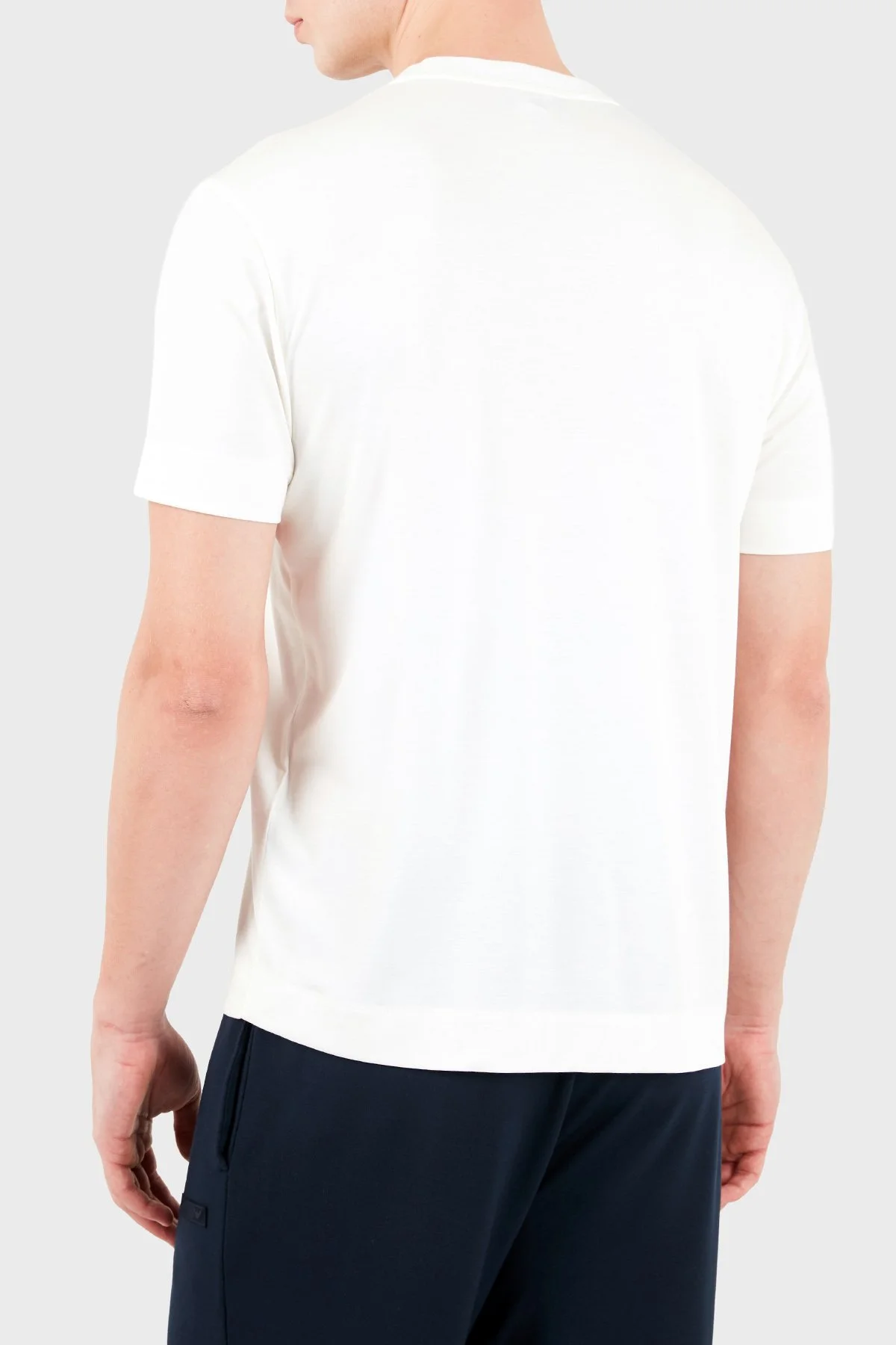 Emporio Armani Regular Fit Bisiklet Yaka T-Shirt Erkek T Shirt EM007357 AF13721 U0003 Beyaz - 5