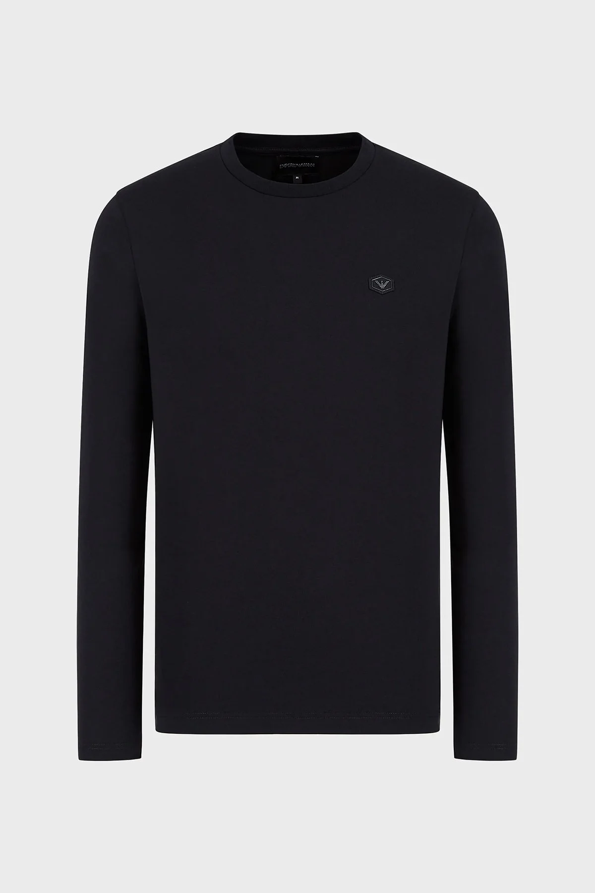 Emporio Armani Regular Fit Bisiklet Yaka Uzun Kollu % 100 Pamuk Erkek T Shirt 8N1TR1 1JRGZ 0920 LACİVERT - 4