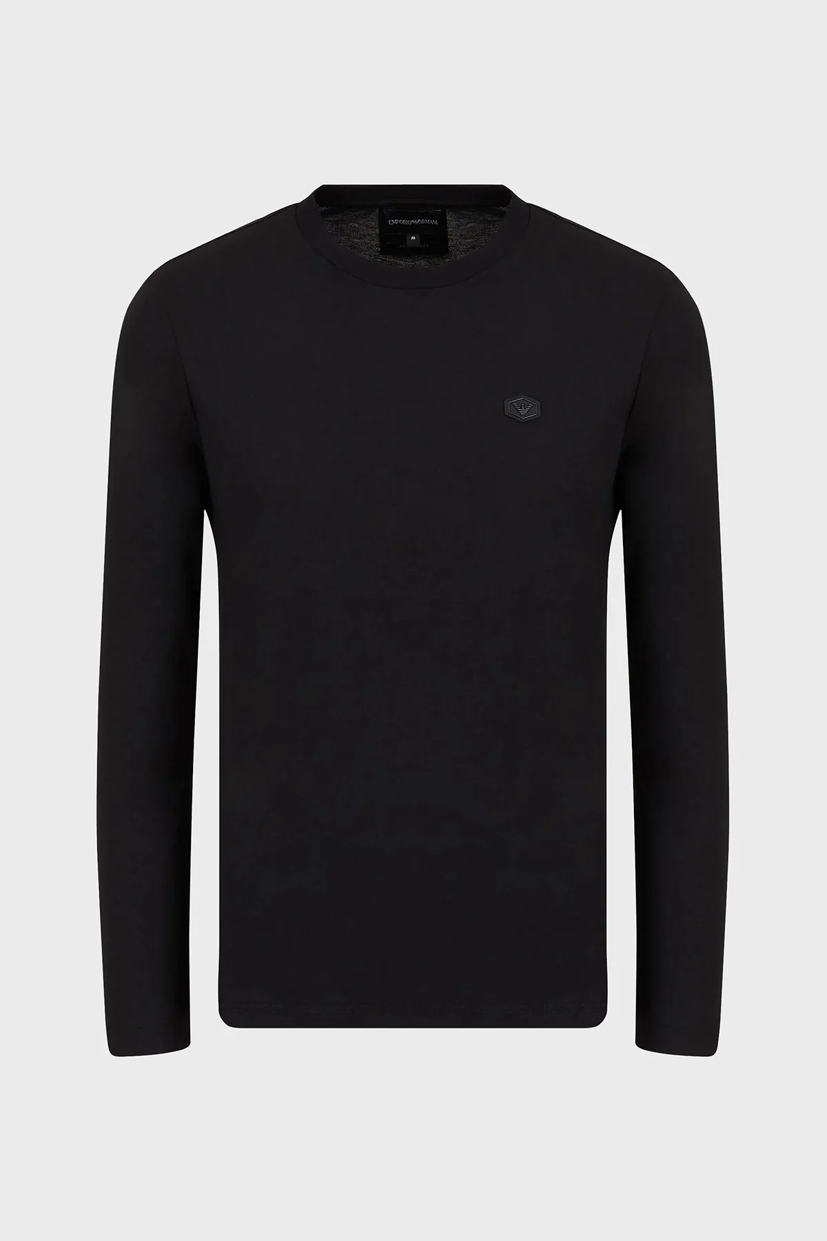 Emporio Armani Regular Fit Bisiklet Yaka Uzun Kollu % 100 Pamuk Erkek T Shirt 8N1TR1 1JRGZ 0999 SİYAH - 5