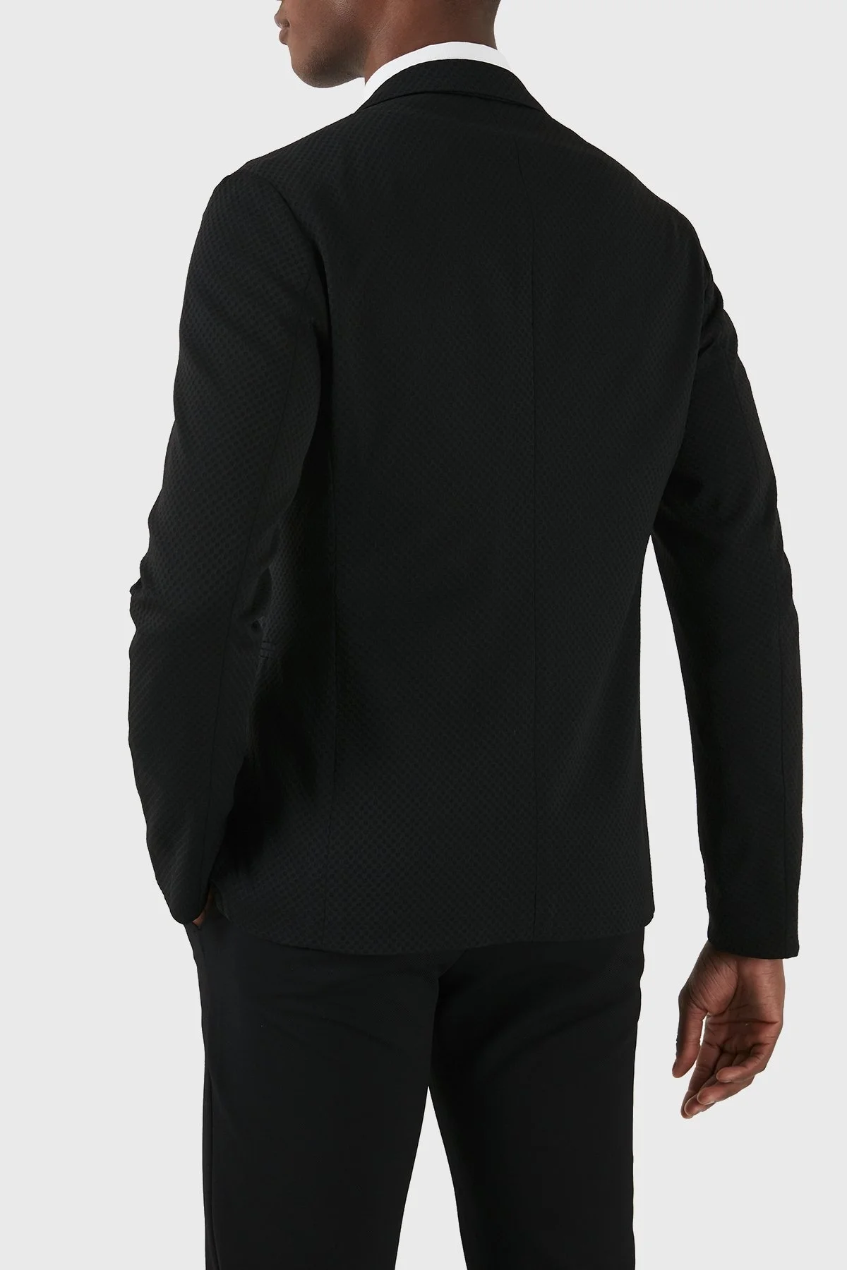 Emporio Armani Regular Fit Blazer Erkek Ceket E31G37 F1424 999 SİYAH - 3