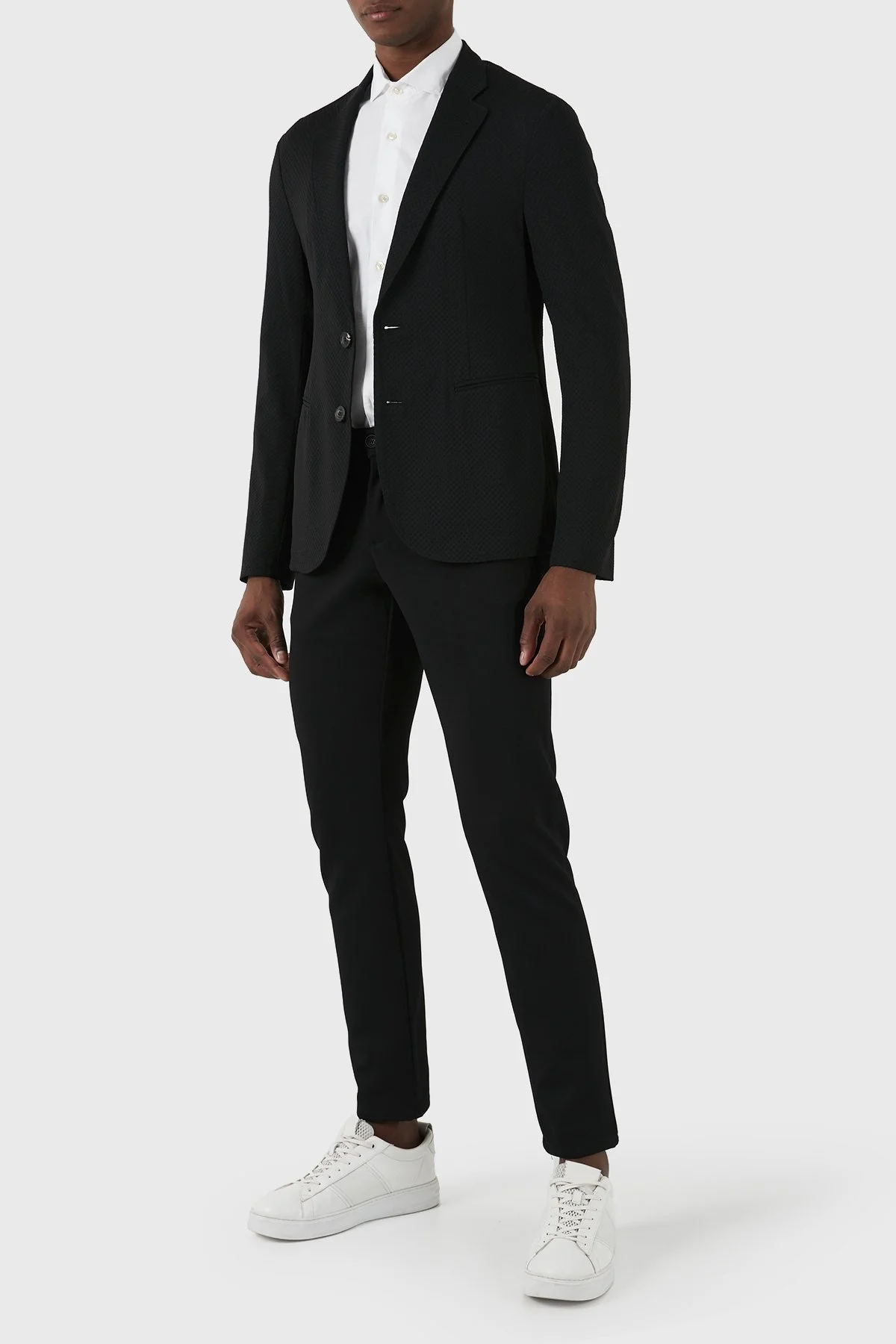 Emporio Armani Regular Fit Blazer Erkek Ceket E31G37 F1424 999 SİYAH - 4