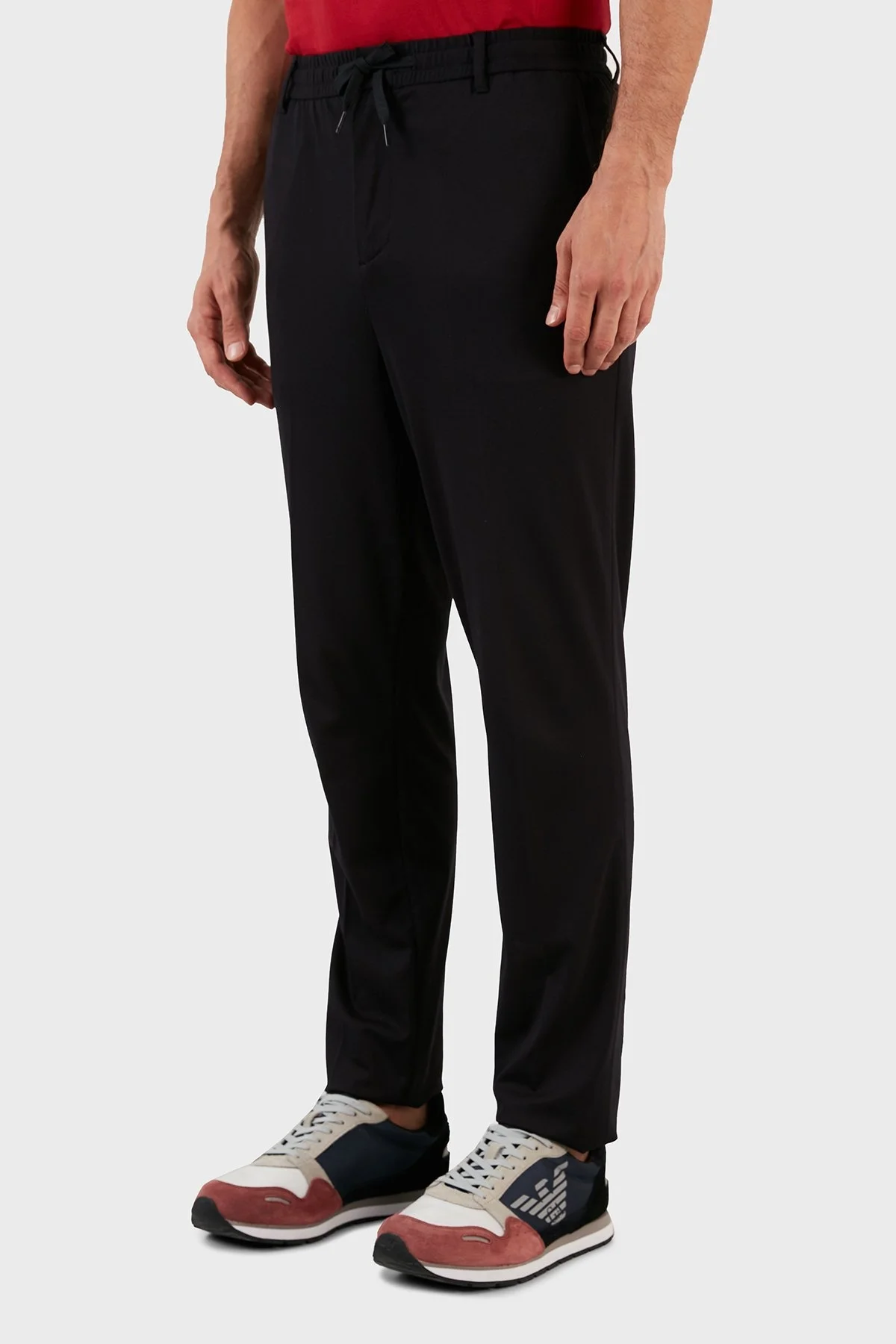 Emporio Armani Regular Fit Cepli Belden Bağlamalı Spor Erkek Pantolon 6L1PCA 1JGXZ 0920 LACİVERT - 3