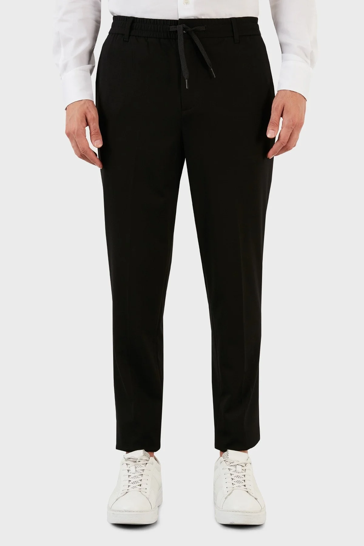 Emporio Armani Regular Fit Cepli Belden Bağlamalı Spor Erkek Pantolon 6L1PCA 1JGXZ 0999 SİYAH - 2