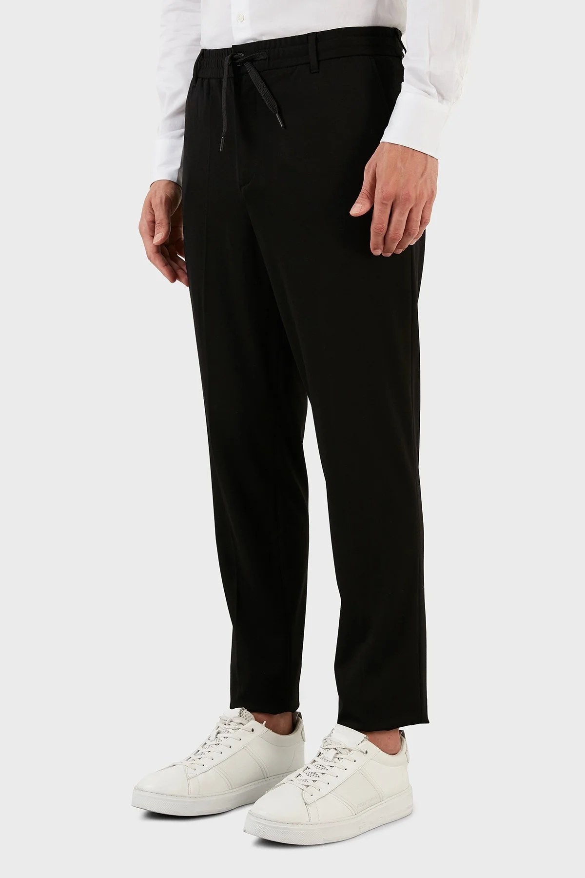 Emporio Armani Regular Fit Cepli Belden Bağlamalı Spor Erkek Pantolon 6L1PCA 1JGXZ 0999 SİYAH - 3