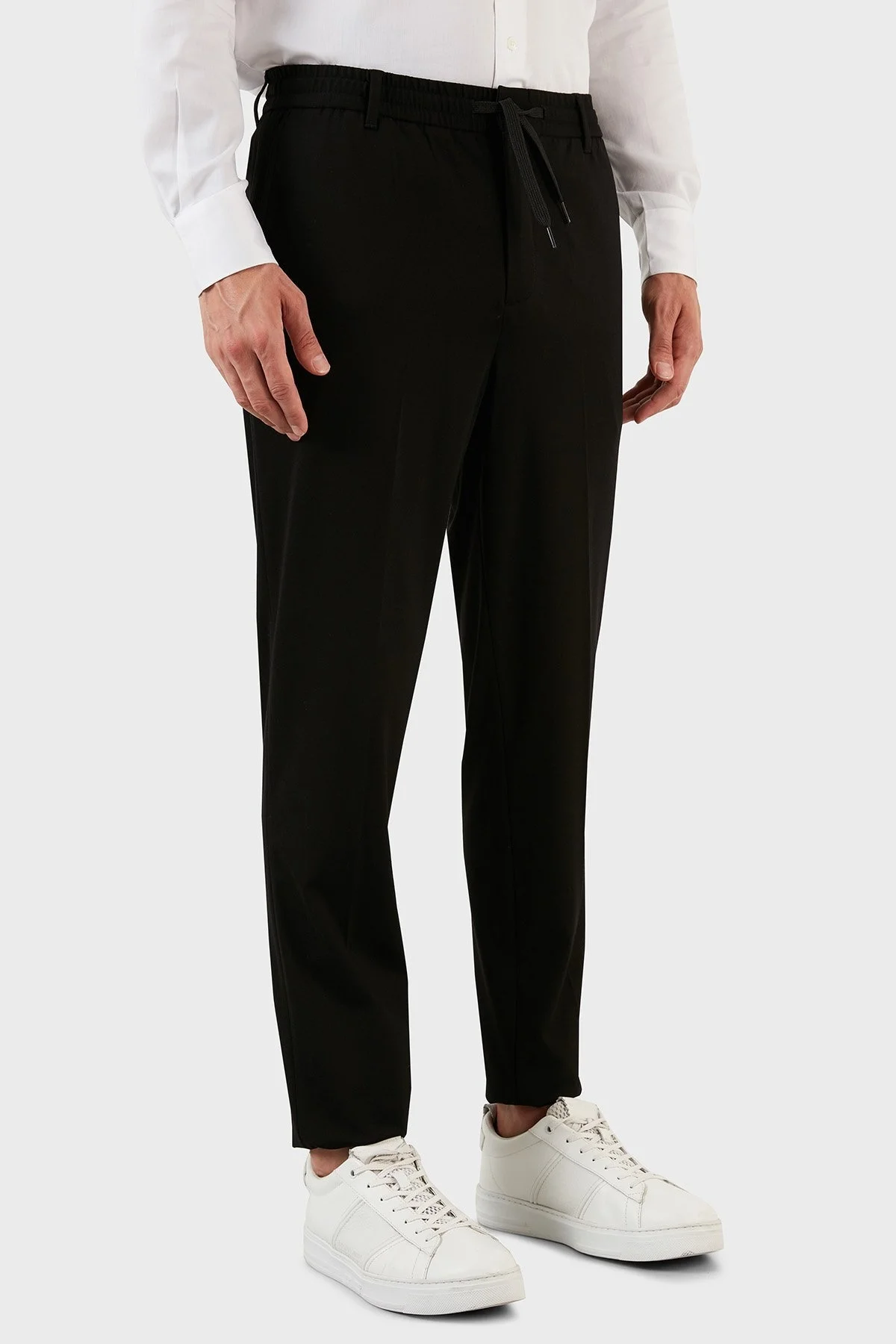 Emporio Armani Regular Fit Cepli Belden Bağlamalı Spor Erkek Pantolon 6L1PCA 1JGXZ 0999 SİYAH - 4