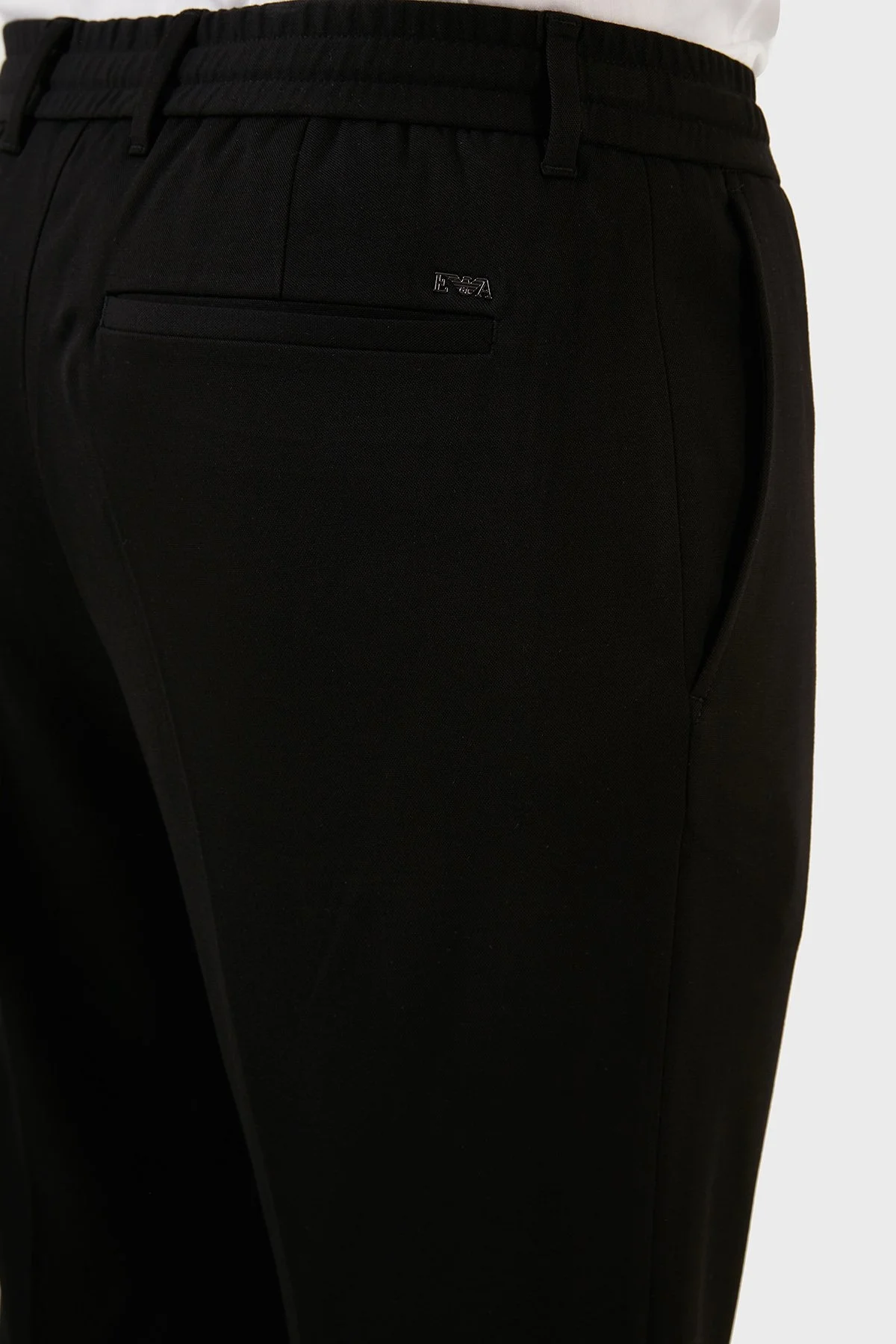 Emporio Armani Regular Fit Cepli Belden Bağlamalı Spor Erkek Pantolon 6L1PCA 1JGXZ 0999 SİYAH - 7