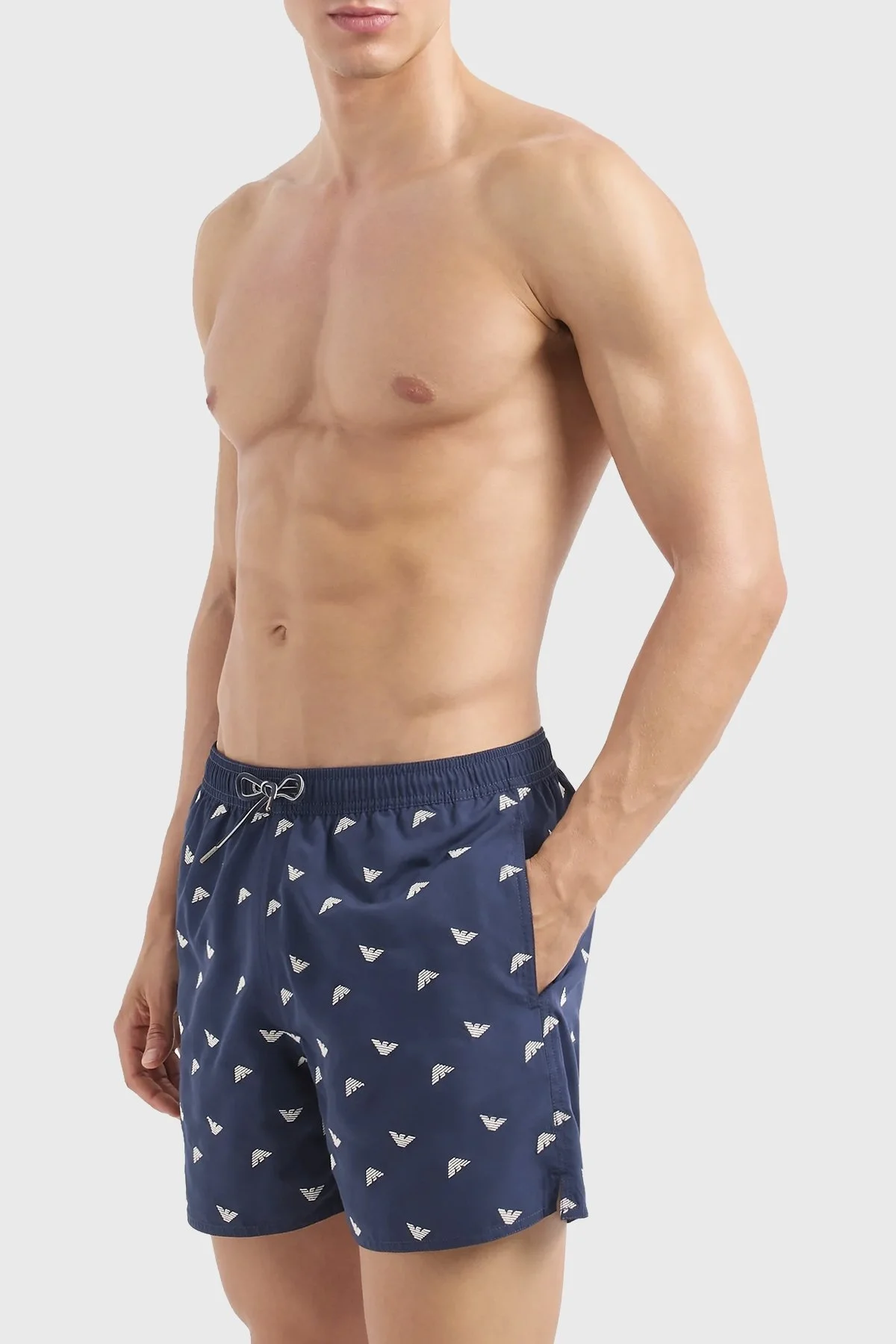 Emporio Armani Regular Fit Cepli Erkek Mayo Short 211740 4R434 06935 LACİVERT - 2