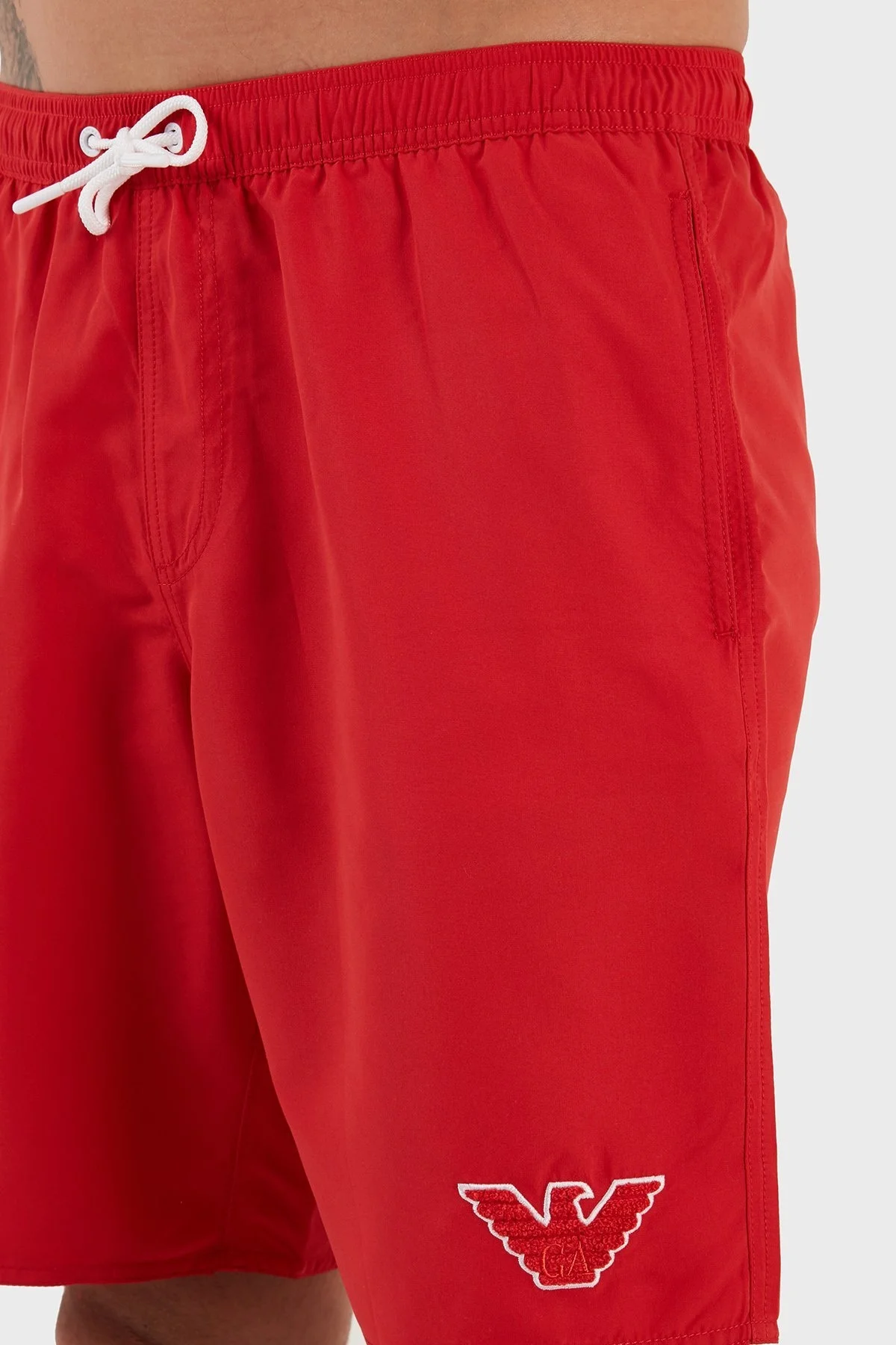 Emporio Armani Regular Fit Cepli Erkek Mayo Short 211753 3R427 00173 KIRMIZI - 4