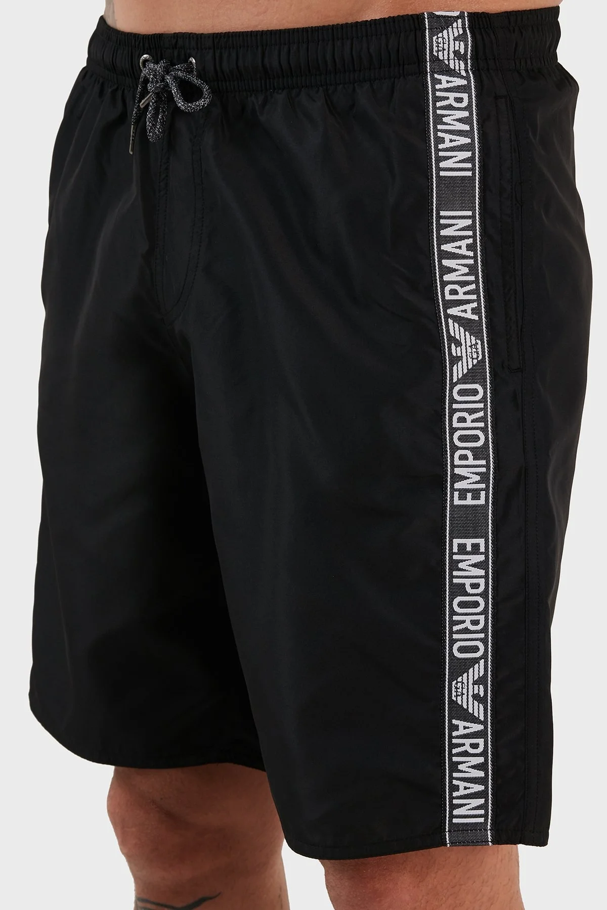 Emporio Armani Regular Fit Cepli Erkek Mayo Short 211753 3R443 00020 SİYAH - 4