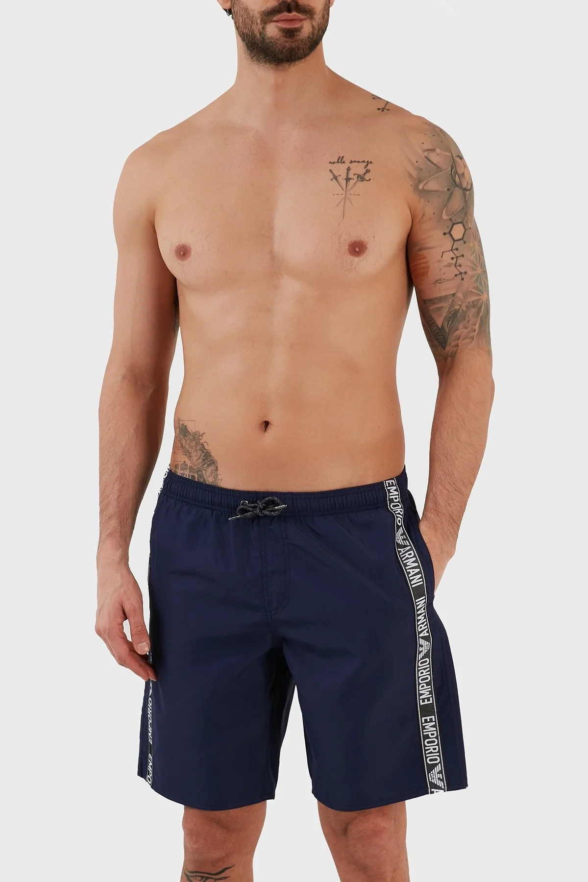 Emporio Armani Regular Fit Cepli Erkek Mayo Short 211753 3R443 48336 LACİVERT - 1