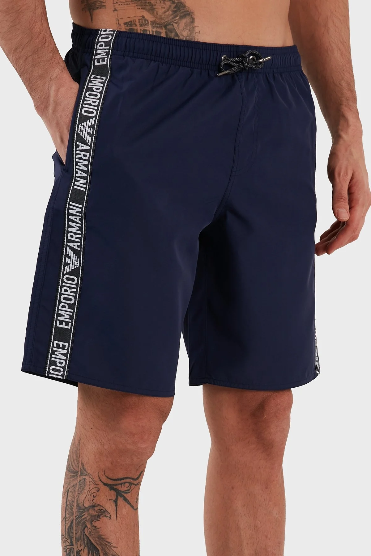 Emporio Armani Regular Fit Cepli Erkek Mayo Short 211753 3R443 48336 LACİVERT - 2