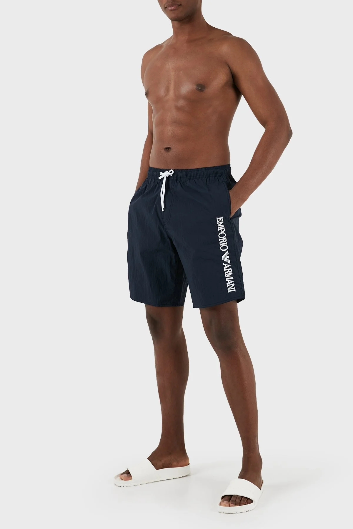 Emporio Armani Regular Fit Cepli Erkek Mayo Short 211753 4R422 06935 LACİVERT - 5