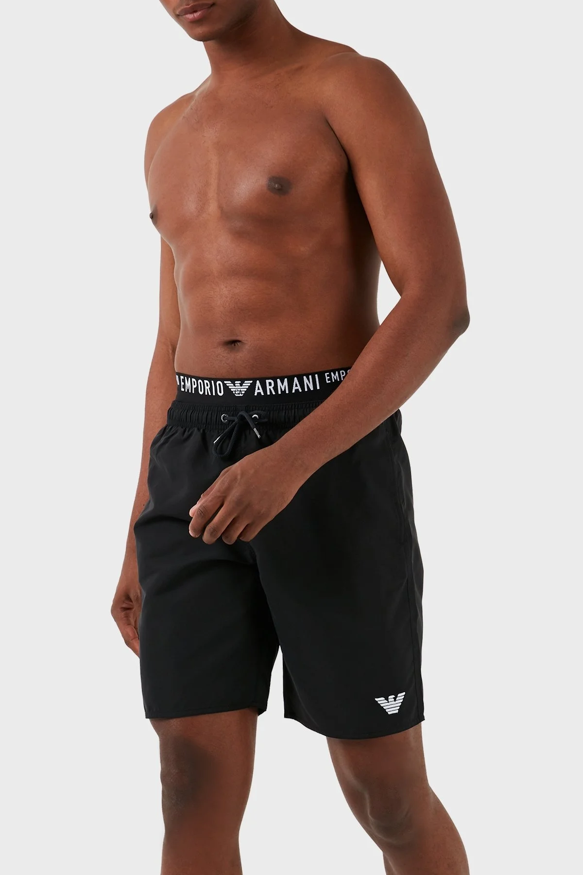 Emporio Armani Regular Fit Cepli Erkek Mayo Short 211753 4R432 00020 SİYAH - 1