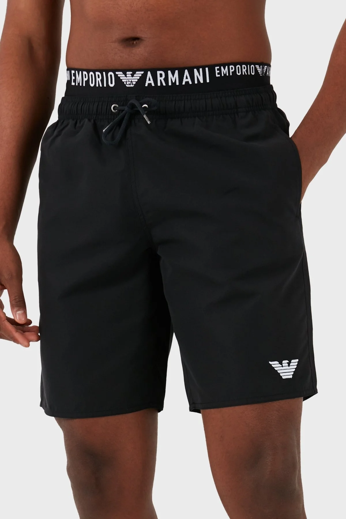 Emporio Armani Regular Fit Cepli Erkek Mayo Short 211753 4R432 00020 SİYAH - 2