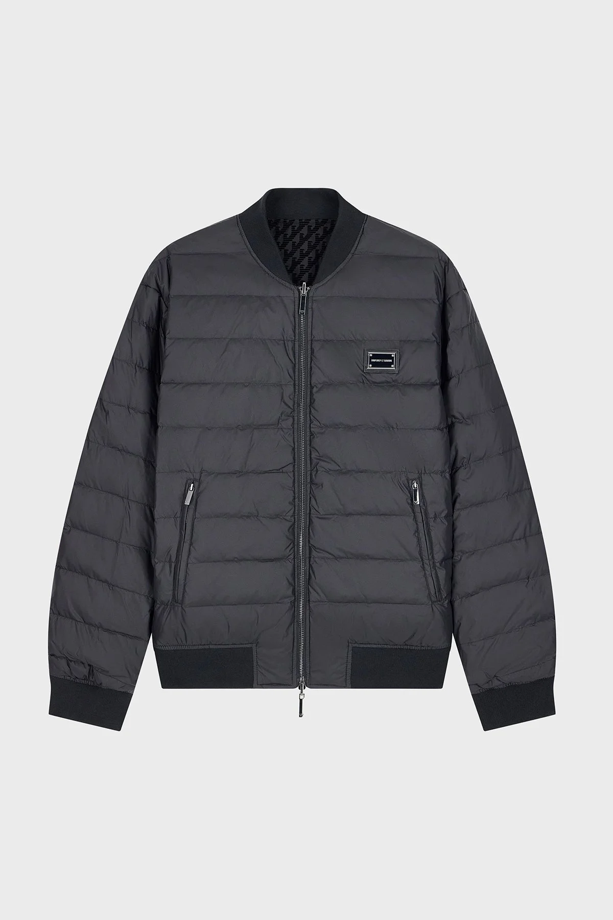 Emporio Armani Regular Fit Çift Taraflı Kuş Tüyü Dolgulu Şişme Erkek Mont EM006731 AF19870 FC043 Siyah-beyaz - 3