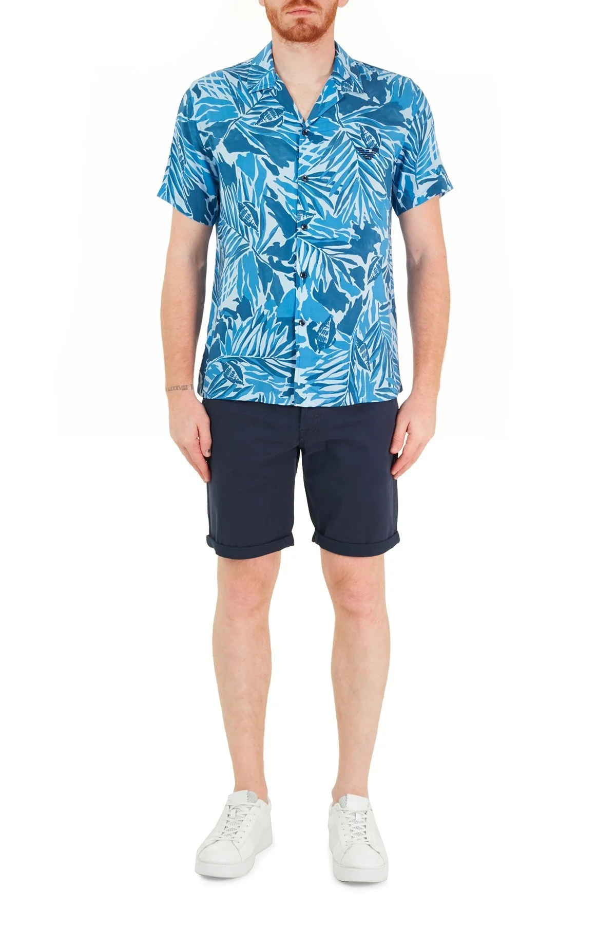 Emporio Armani Erkek Gömlek 211823 1P467 71935 TURKUAZ - 5