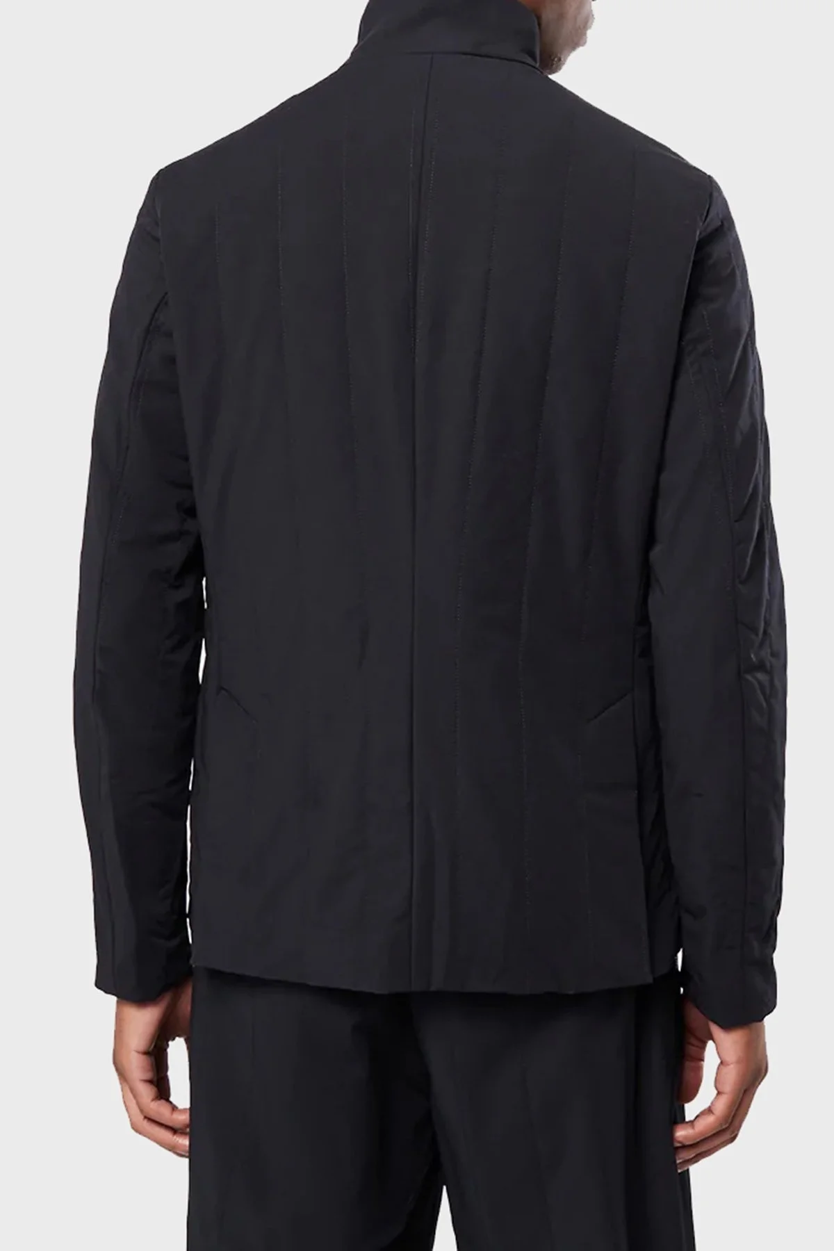 Emporio Armani Regular Fit Dik Yaka Fermuarlı Cepli Erkek Ceket 6L1GR6 1NNIZ 0920 LACİVERT - 4