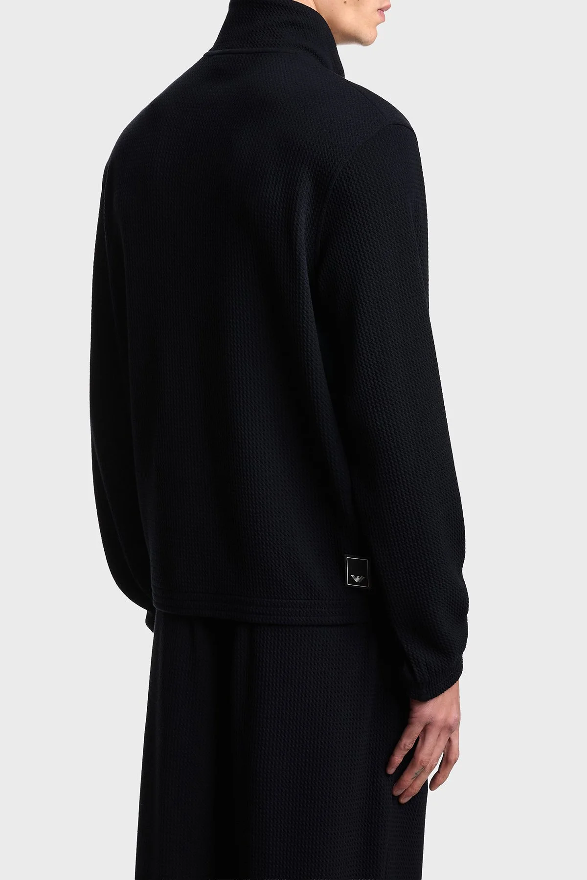 Emporio Armani Regular Fit Dik Yaka Fermuarlı Erkek Sweat EM005042 AF23623 UB118 LACİVERT - 3