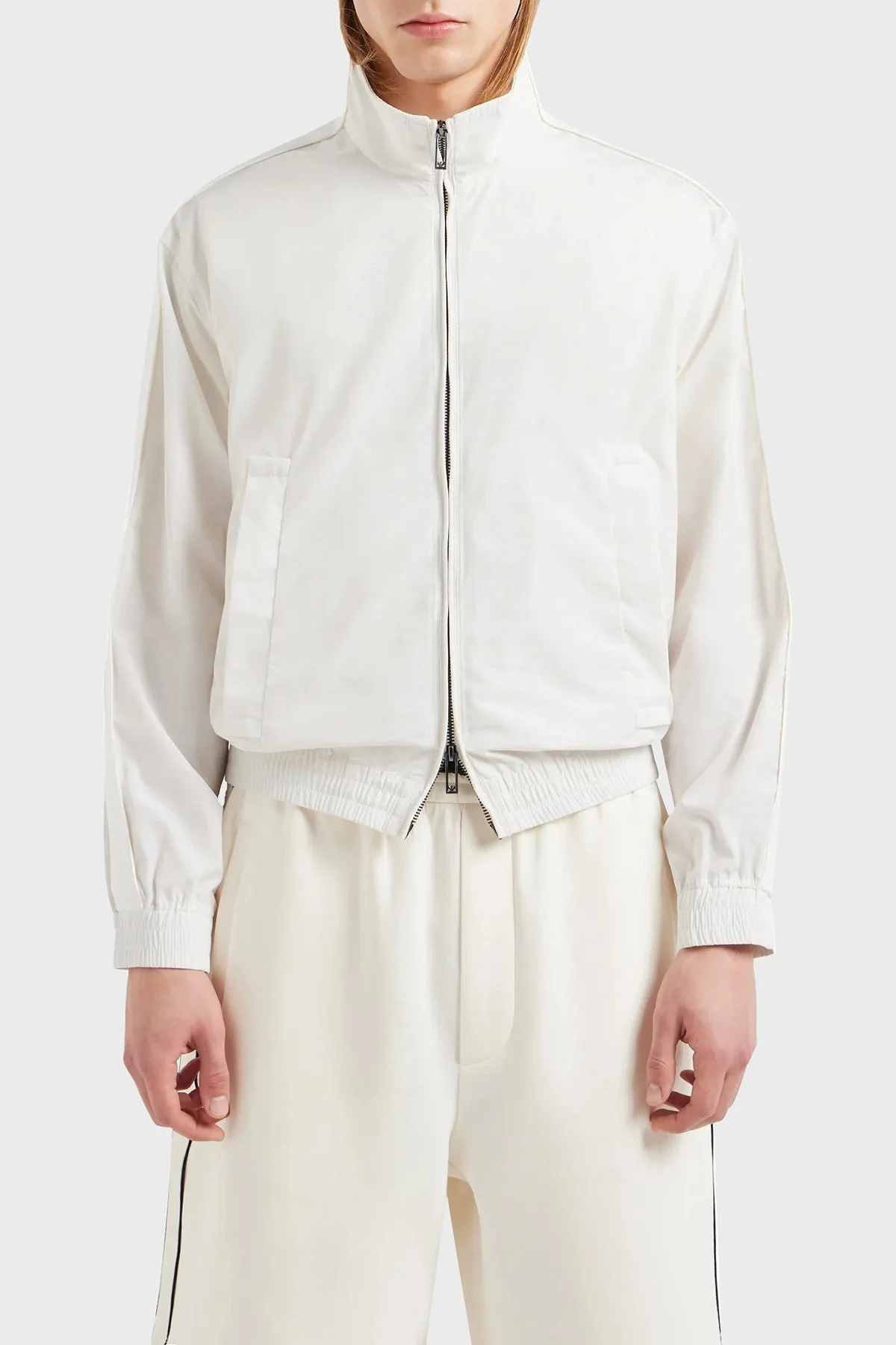 Emporio Armani Regular Fit Dik Yaka Mevsimlik Erkek Mont 3D1BH0 1NMPZ 0101 BEYAZ - 1