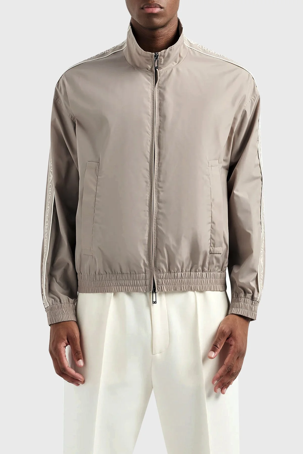 Emporio Armani Regular Fit Dik Yaka Mevsimlik Erkek Mont 3D1BH0 1NMPZ 0650 BEJ - 1