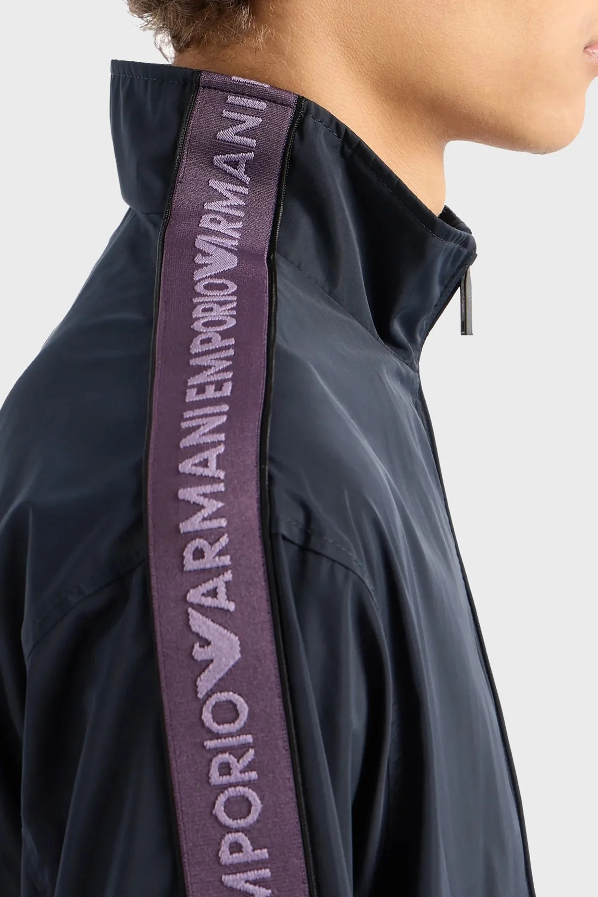 Emporio Armani Regular Fit Dik Yaka Mevsimlik Erkek Mont 3D1BH0 1NMPZ 0920 LACİVERT - 4