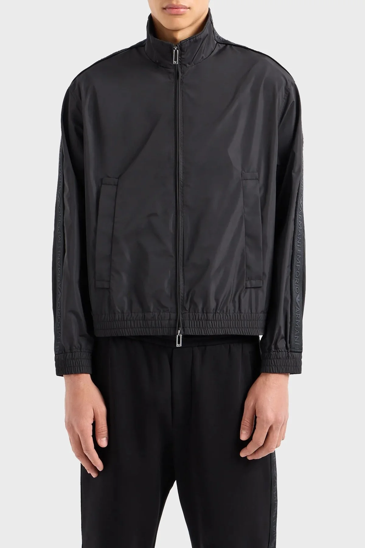 Emporio Armani Regular Fit Dik Yaka Mevsimlik Erkek Mont 3D1BH0 1NMPZ 0999 SİYAH - 6