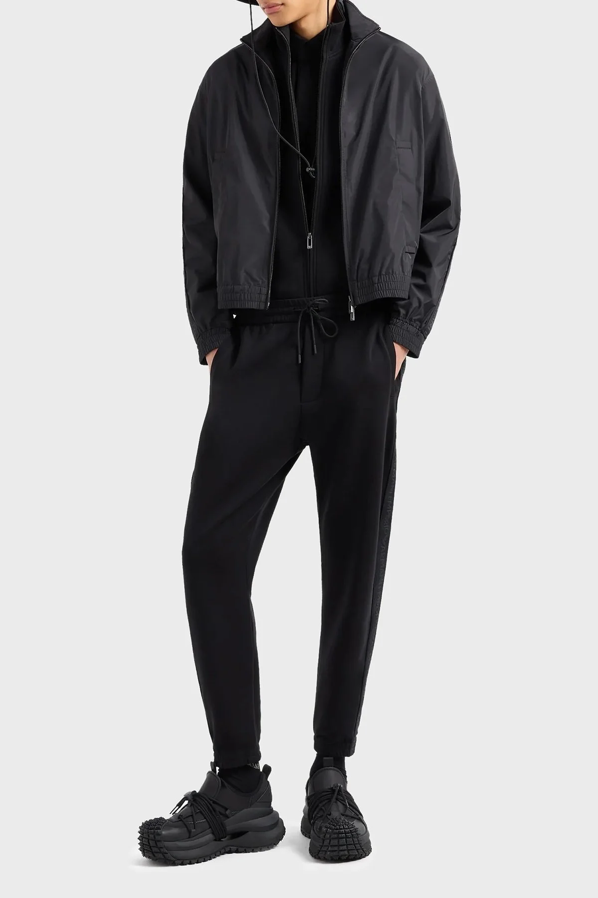 Emporio Armani Regular Fit Dik Yaka Mevsimlik Erkek Mont 3D1BH0 1NMPZ 0999 SİYAH - 7