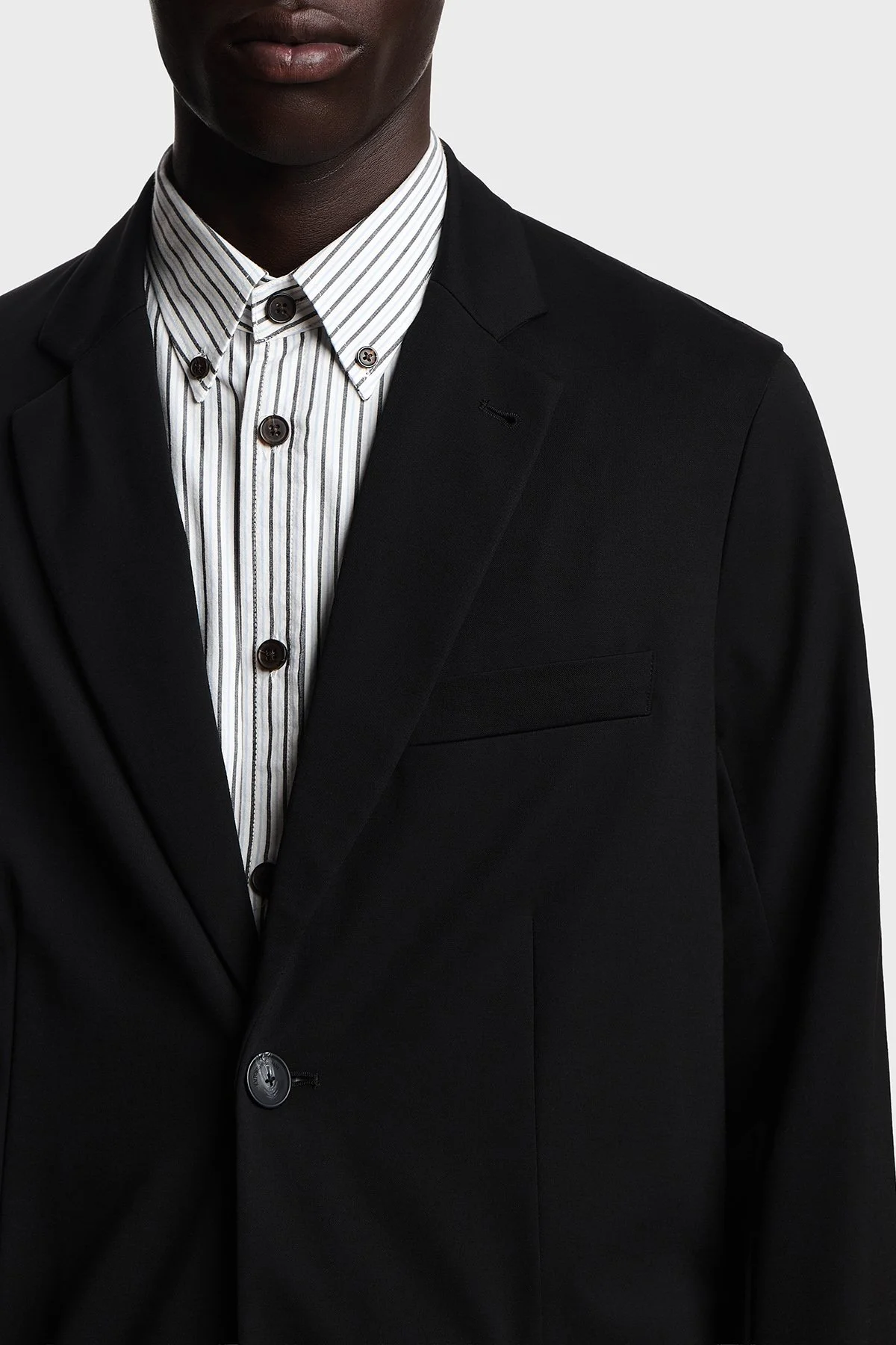 Emporio Armani Regular Fit Düğmeli Erkek Ceket EM004530 AF22865 UC001 SİYAH - 4