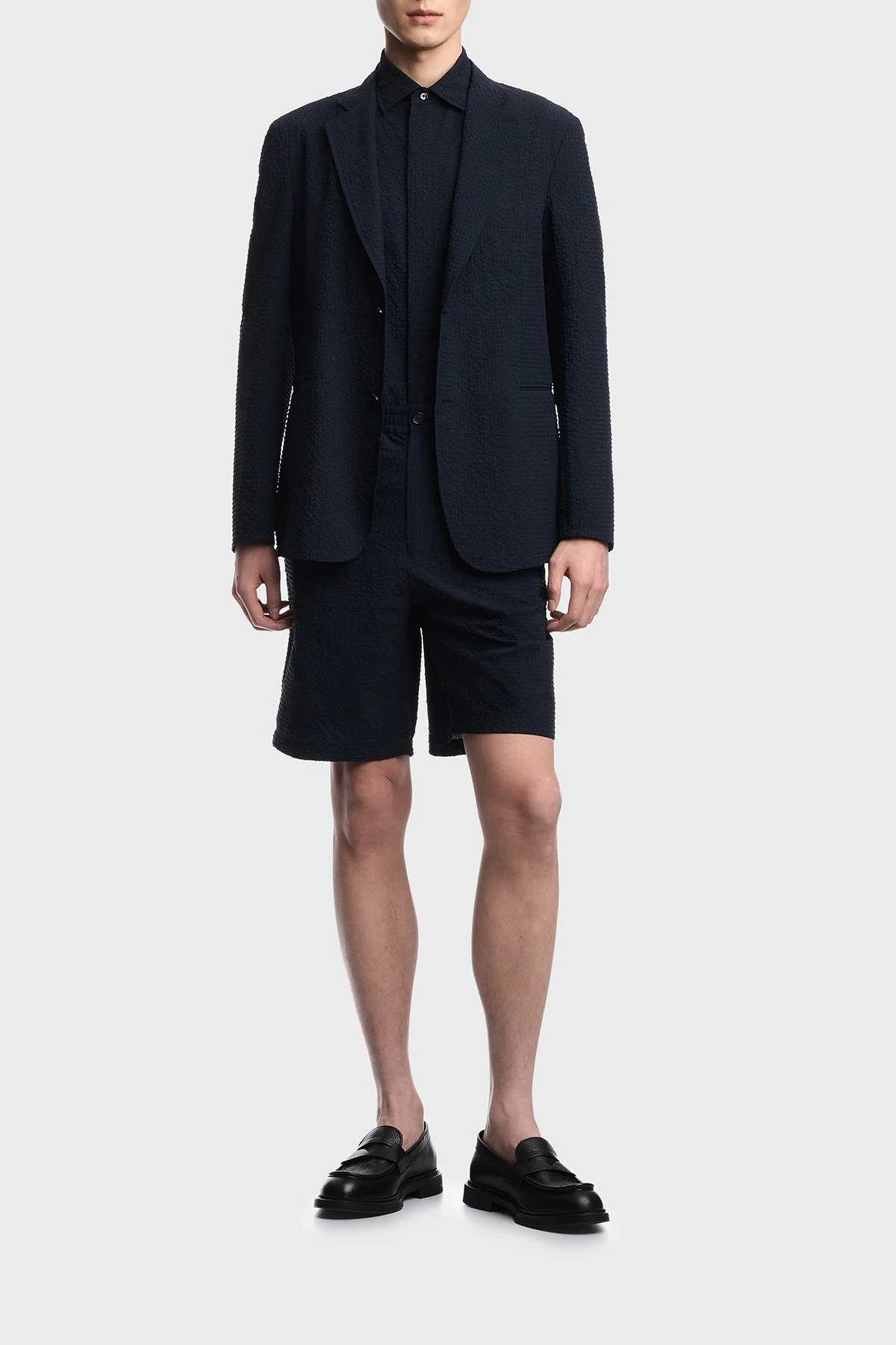 Emporio Armani Regular Fit Düğmeli Kruvaze Yaka Erkek Ceket EM005801 TE20392 UB109 LACİVERT - 2