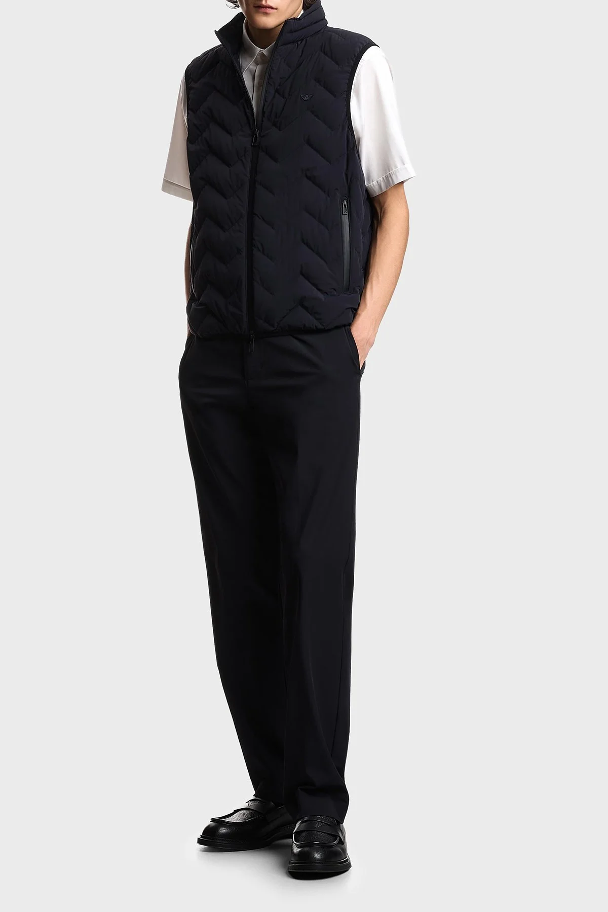 Emporio Armani Regular Fit Düz Paça Erkek Pantolon EM003660 AF18502 UB118 Lacivert - 2