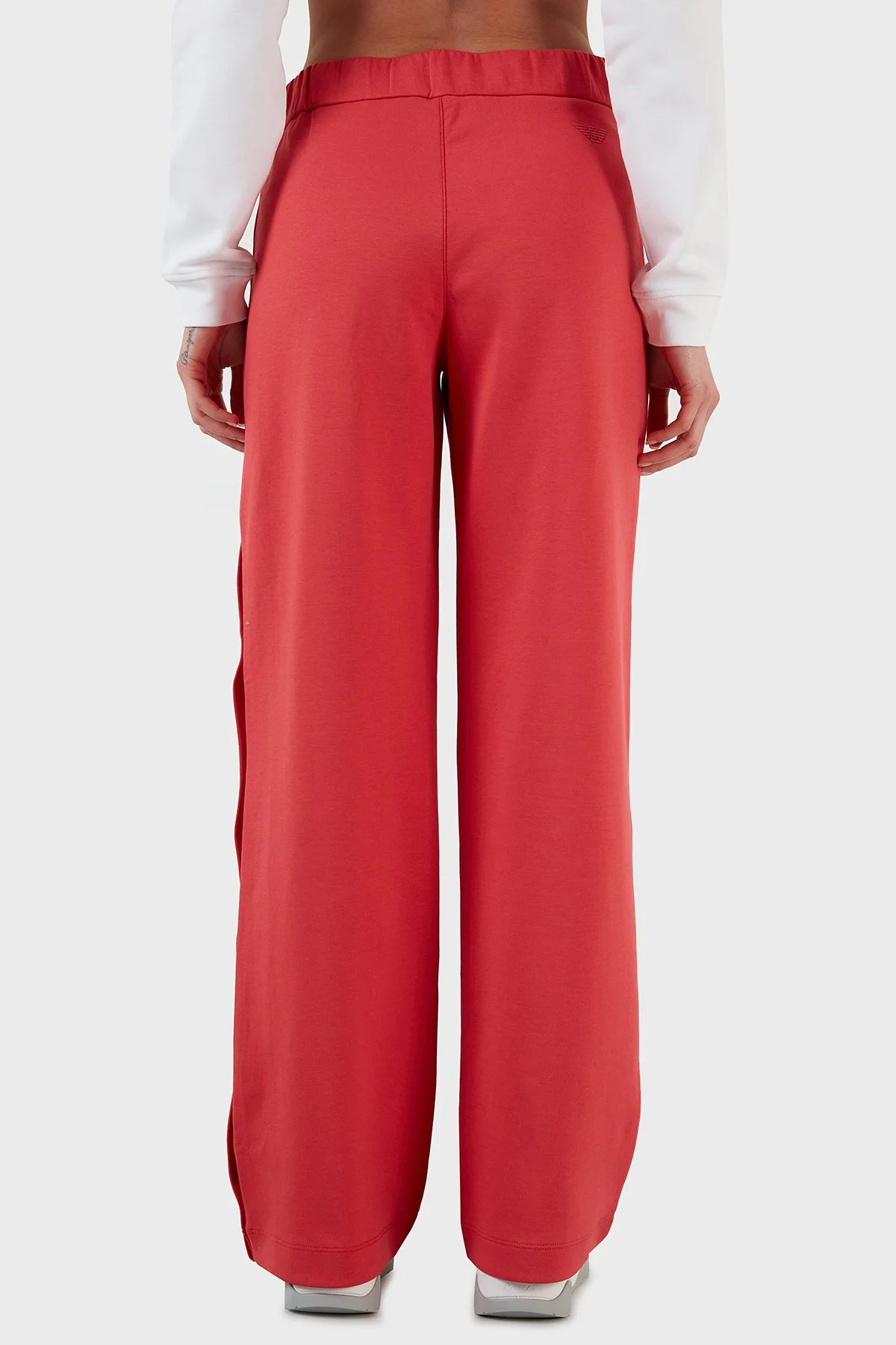 Emporio Armani Regular Fit Elastik Bel Bantlı Kapanabilir Yırtmaçlı Kadın Pantolon 3L2P6C 2JYWZ 0319 KIRMIZI - 5