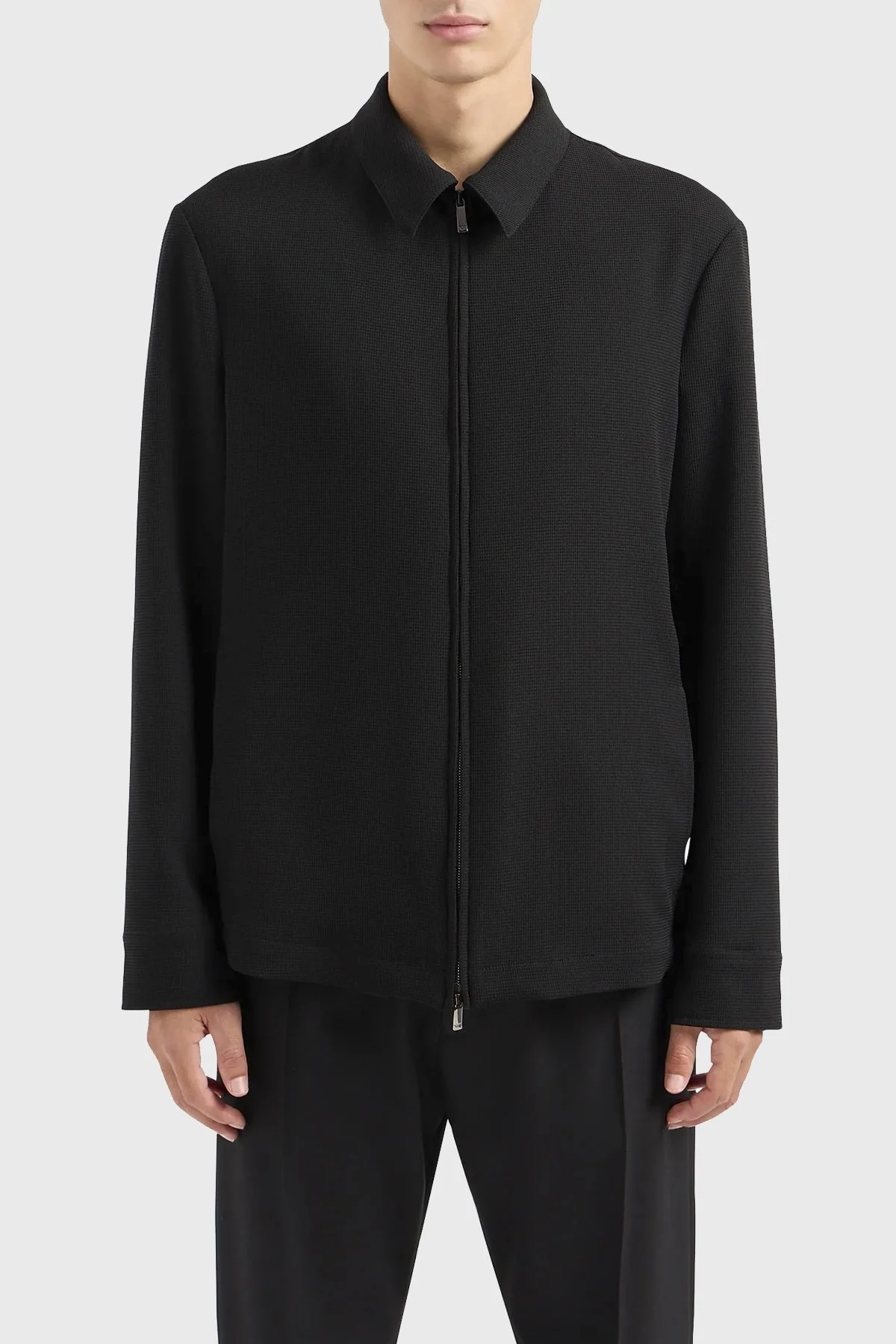 Emporio Armani Regular Fit Fermuarlı Erkek Ceket E31G16 F1433 999 SİYAH - 6