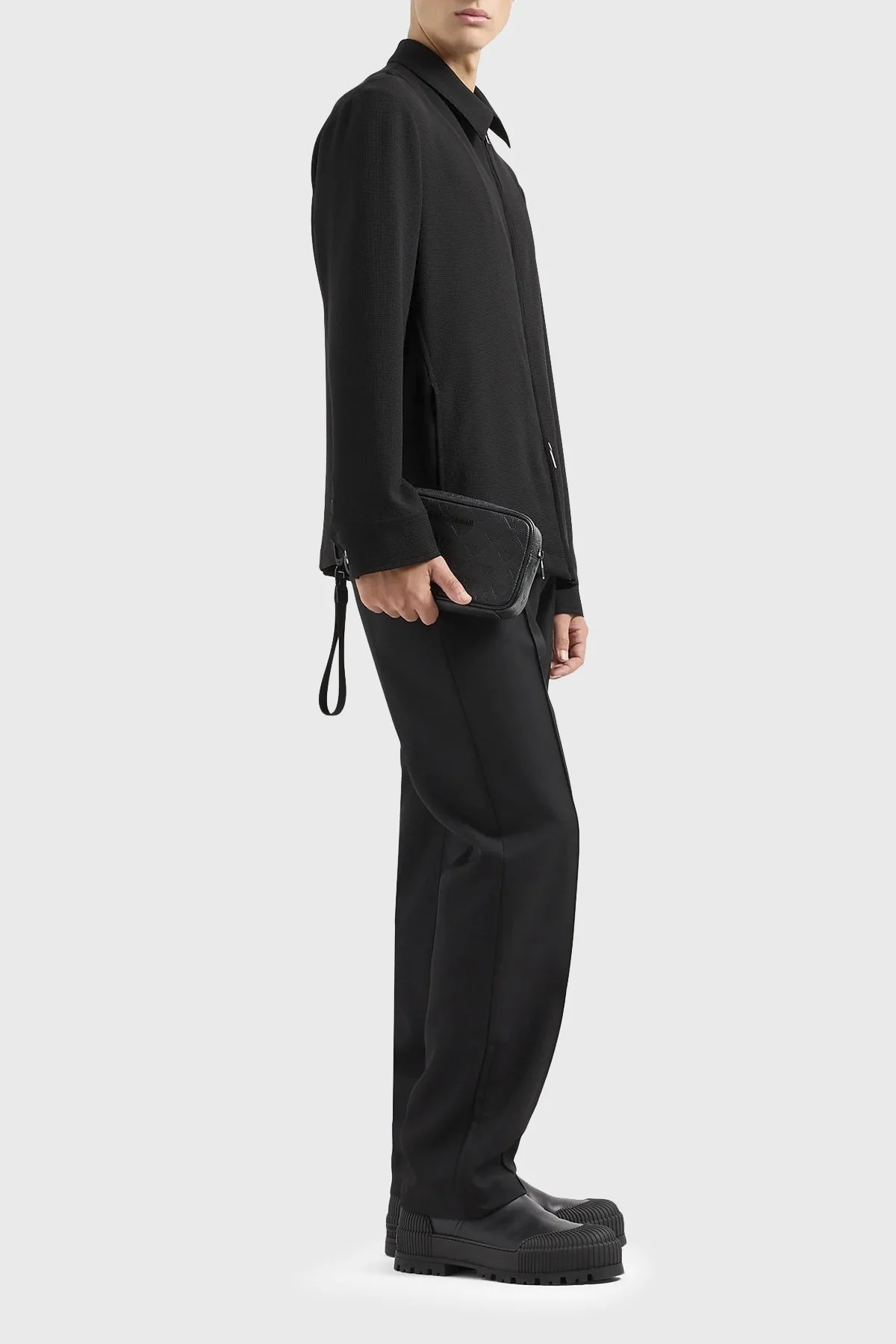 Emporio Armani Regular Fit Fermuarlı Erkek Ceket E31G16 F1433 999 SİYAH - 7