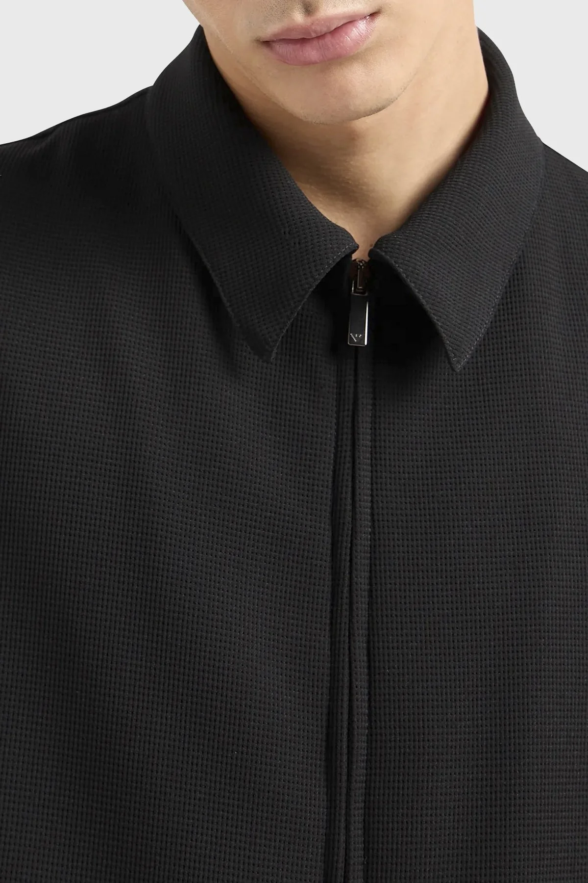 Emporio Armani Regular Fit Fermuarlı Erkek Ceket E31G16 F1433 999 SİYAH - 9